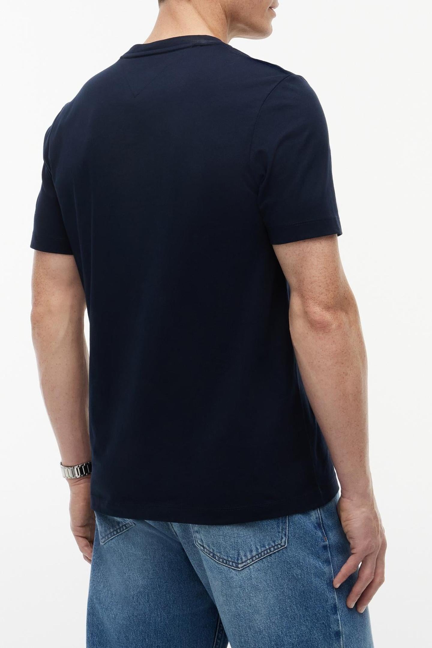SCRIPT LOGO T-SHIRT NAVY BLUE 3