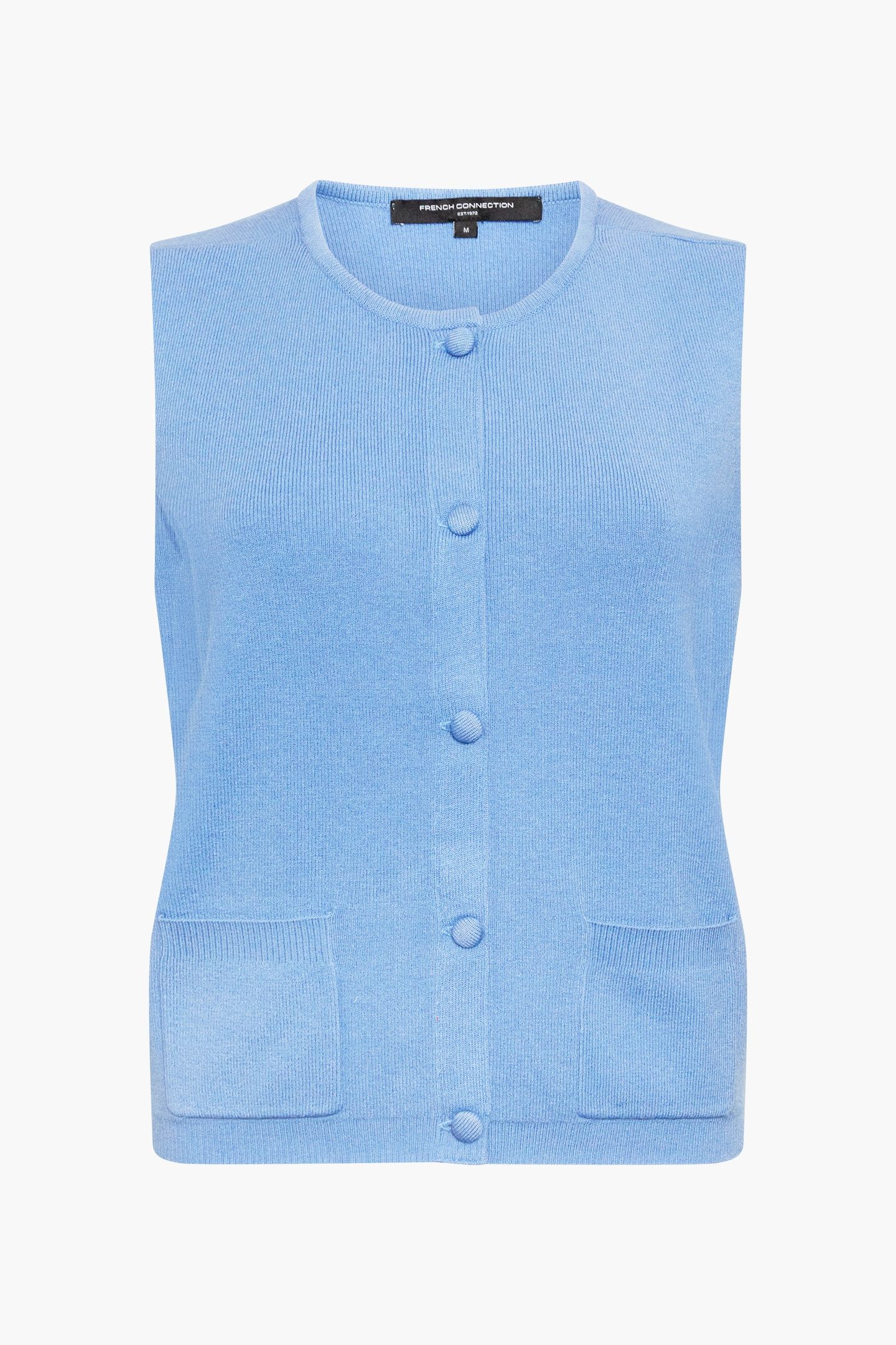 COSYSOFT KNIT VEST THISTLE BLUE 3