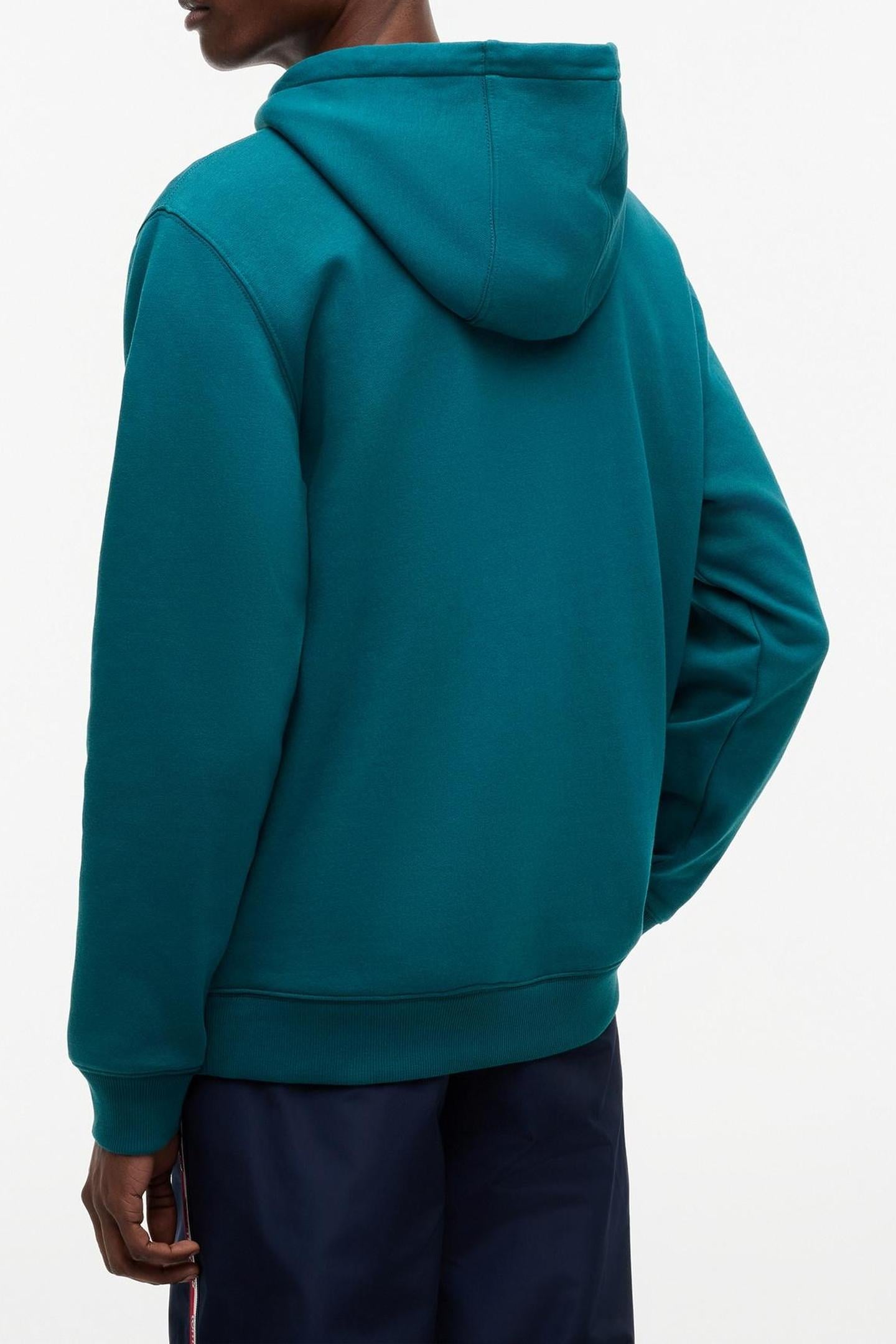 TJM REGULAR S FLAG HOODIE POLAR TEAL 3