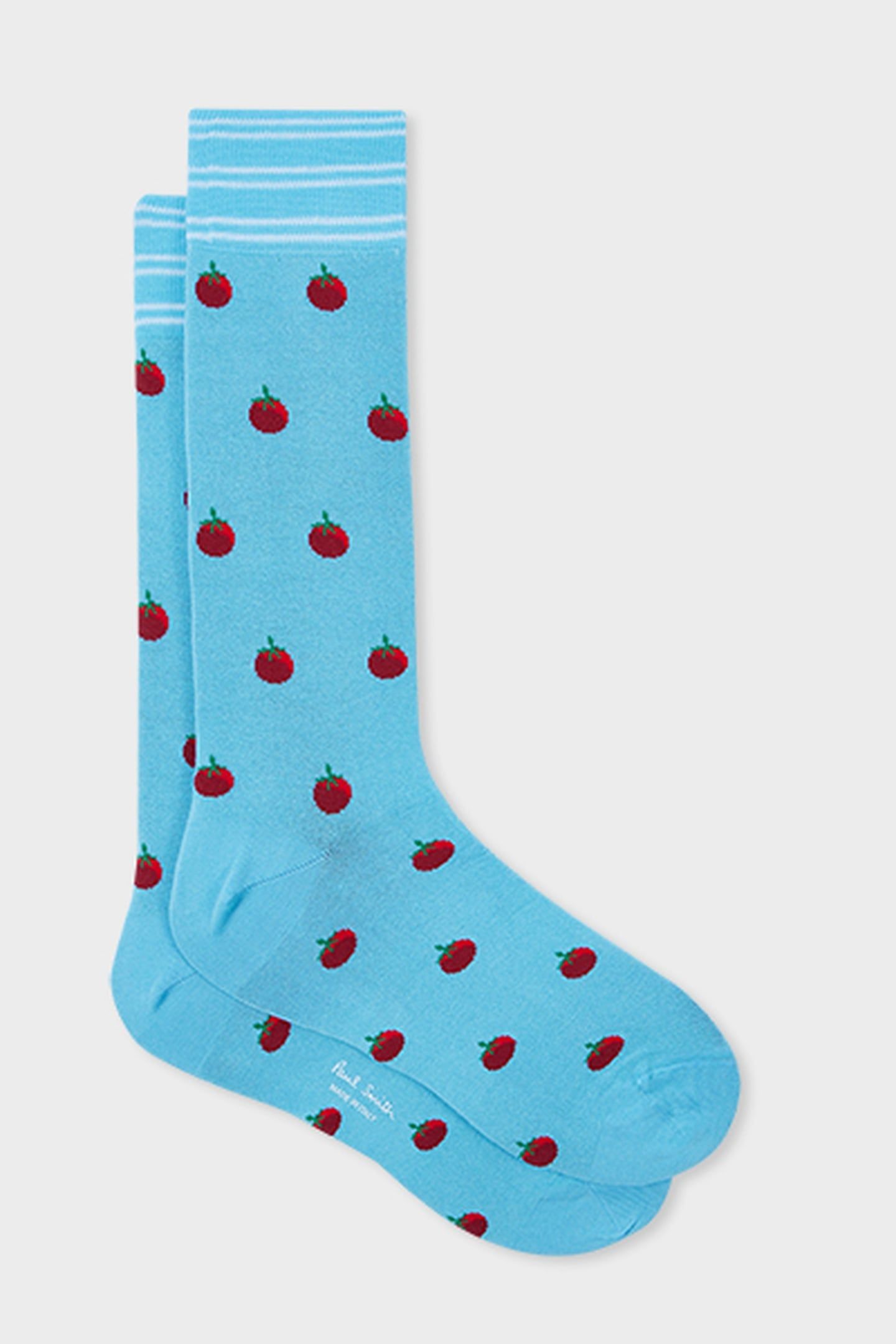 MEN SOCK GRAHAM TOMATO TURQUOISE 3
