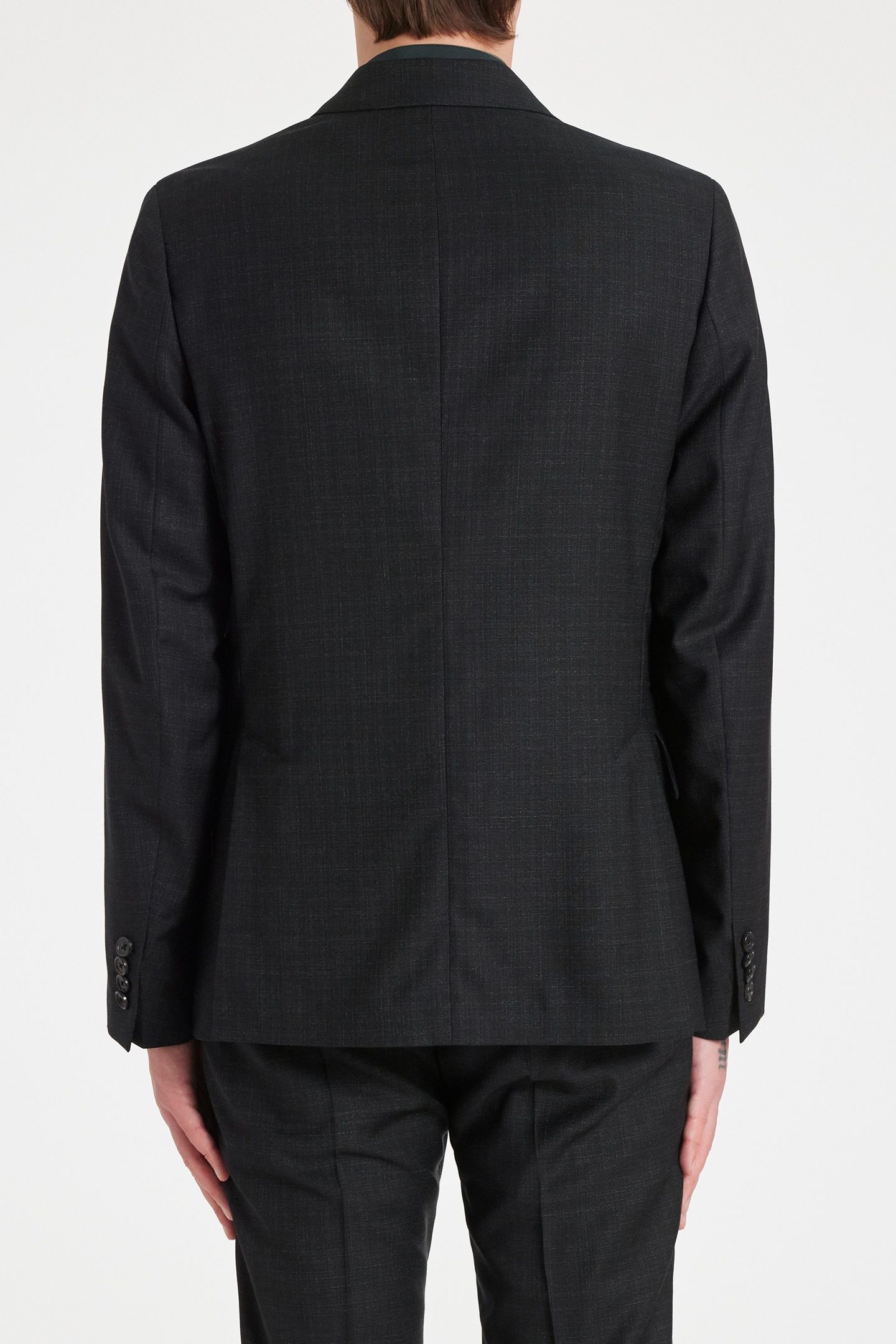 MENS 2 BUTTON JACKET BLACK 6