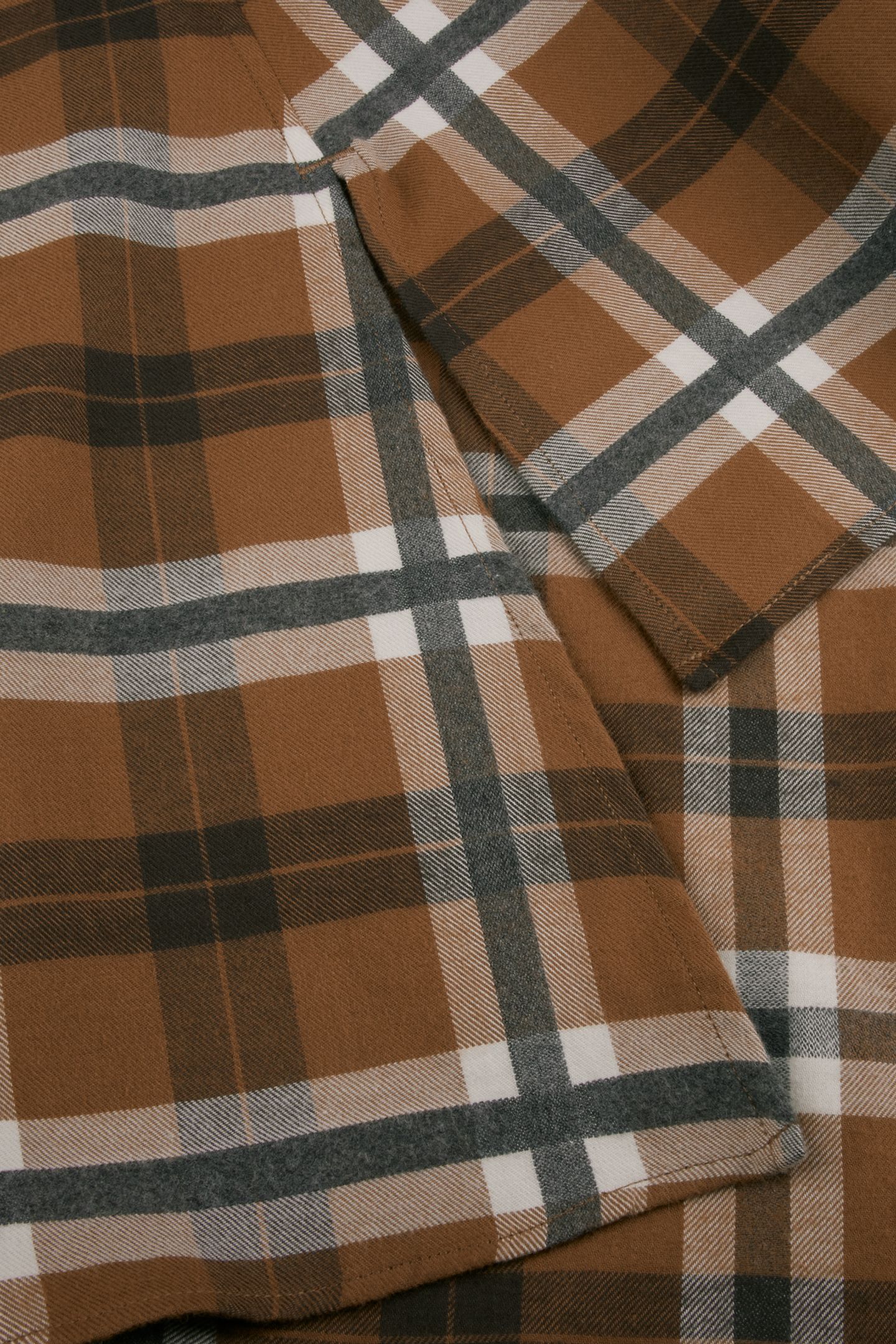 FRANNIE SHIRT LIGHT BROWN CHECK 6