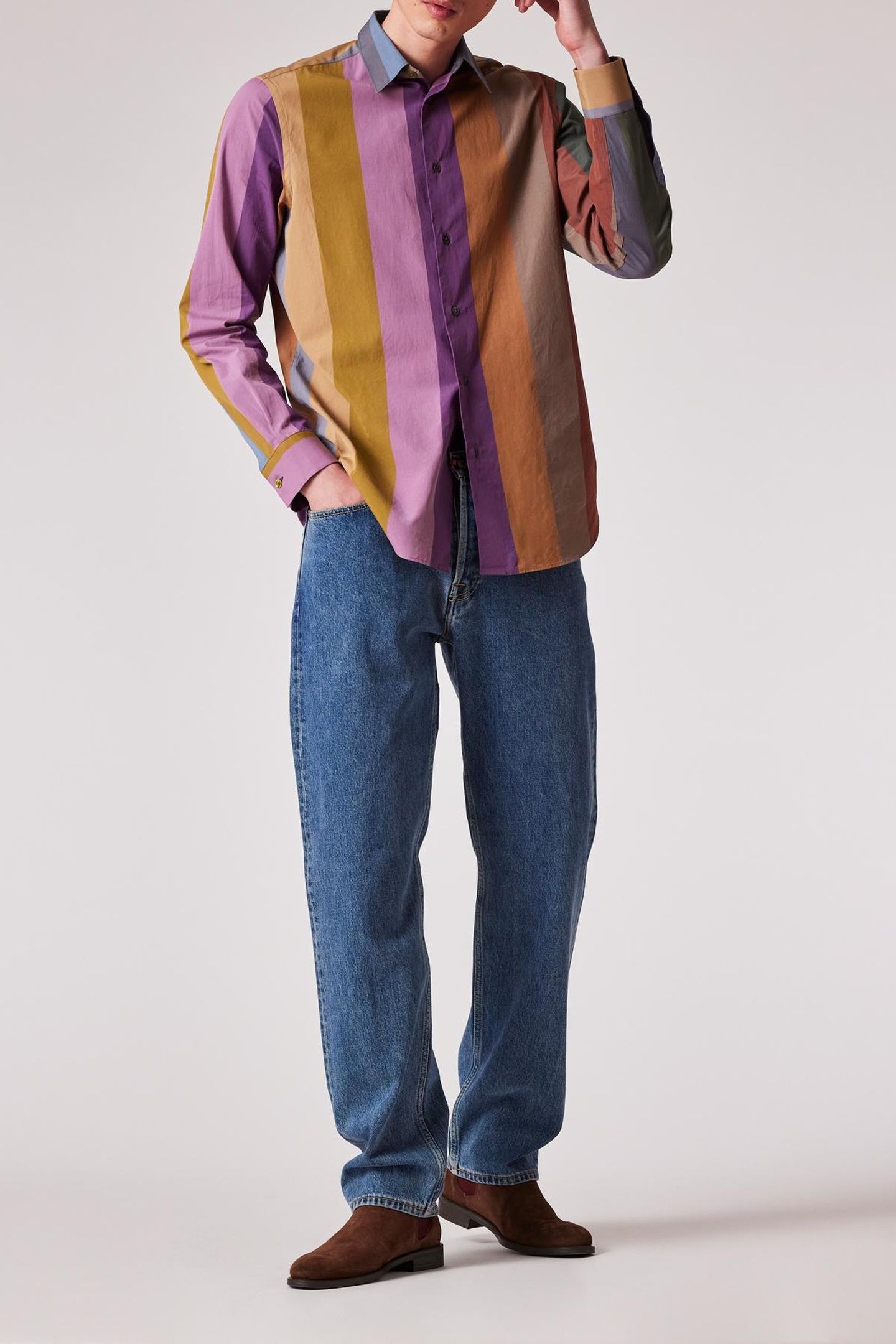 MENS S/C REGULAR FIT SHIRT MULTI COLOURED 4