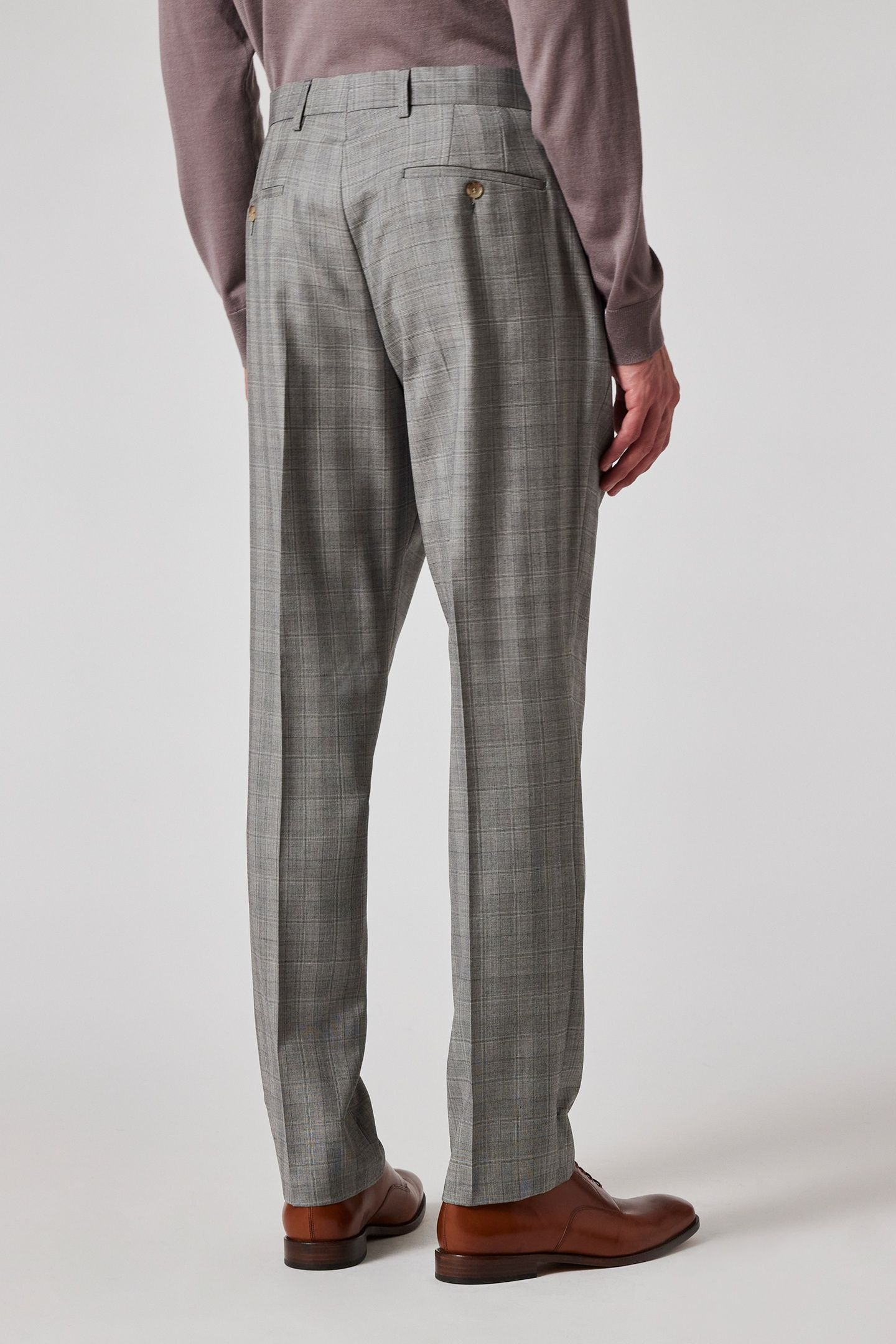 MENS TAILORED FIT 2 BUTTON SUIT GREY 2