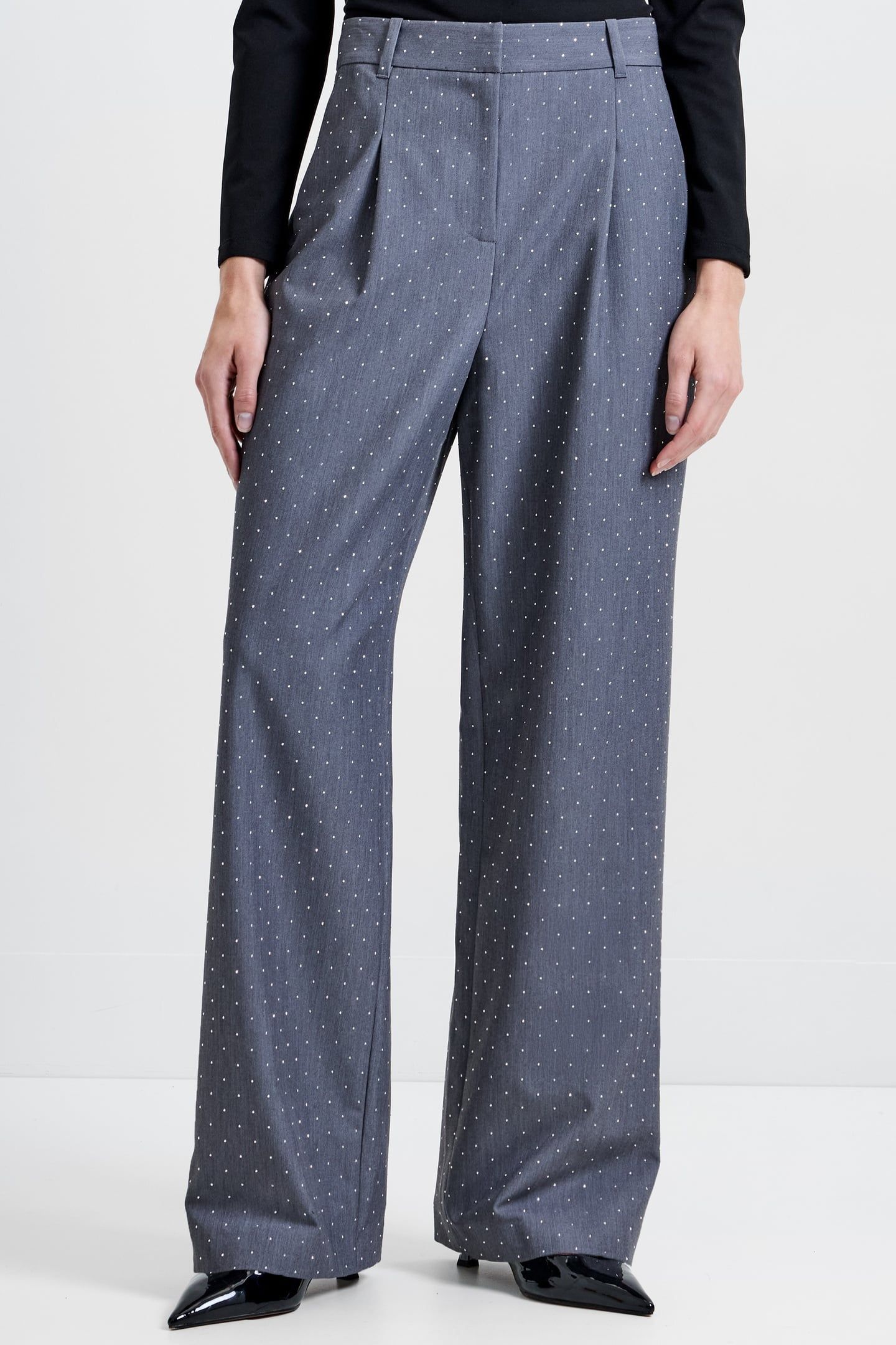 SHERRY HOTFIX TROUSER GREY SILVER 1