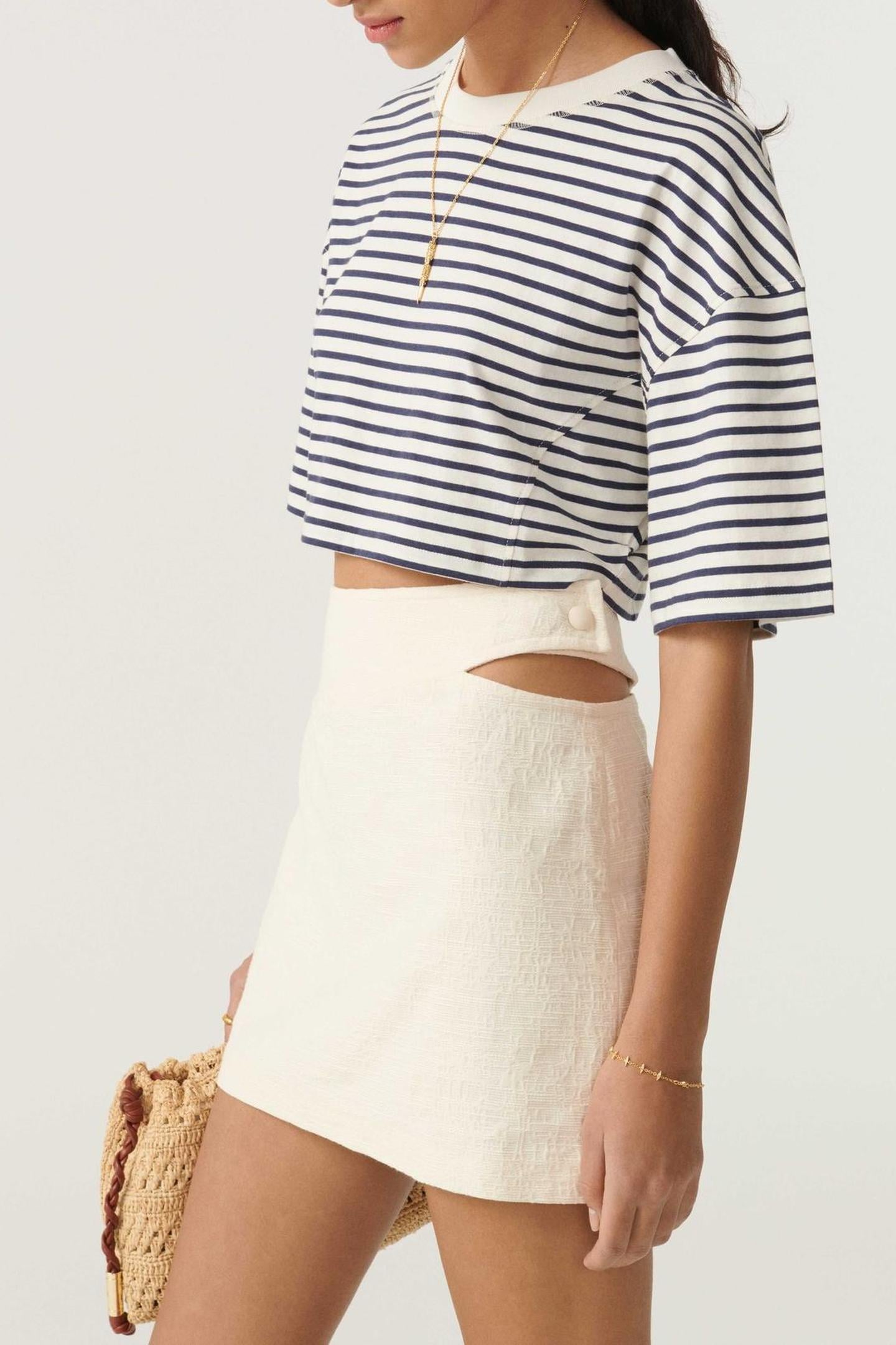 MINI SKIRT ECRU 1