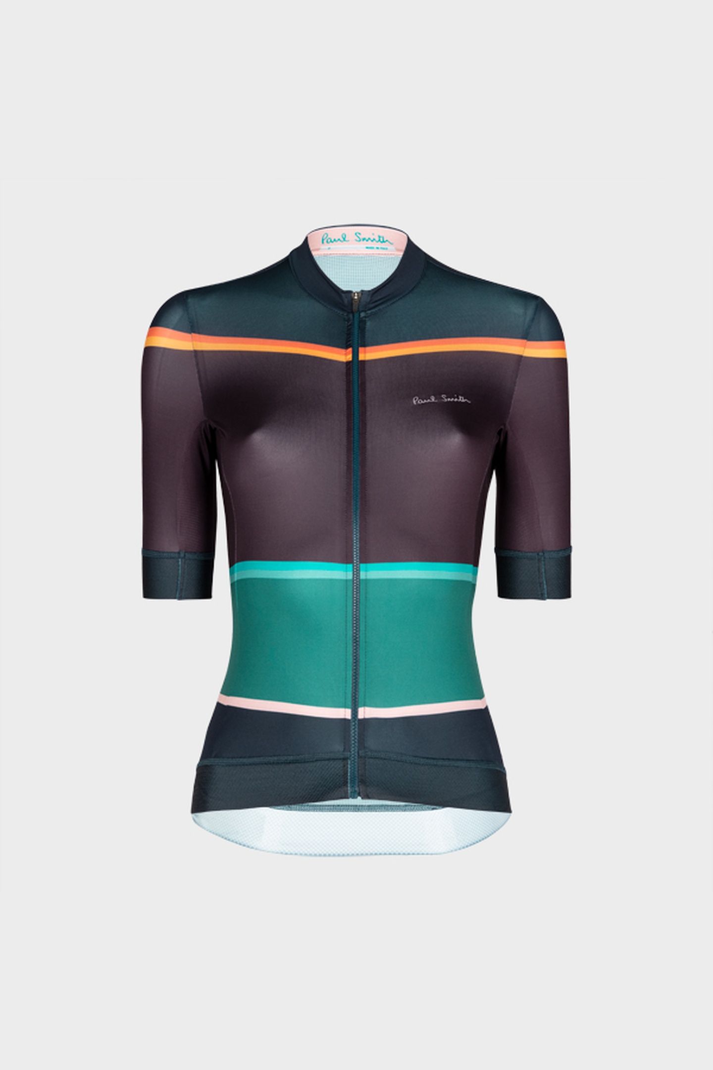 WOMENS CYCLE JERSEY S/S BOLD STRIPE VERY DARK NAVY 8