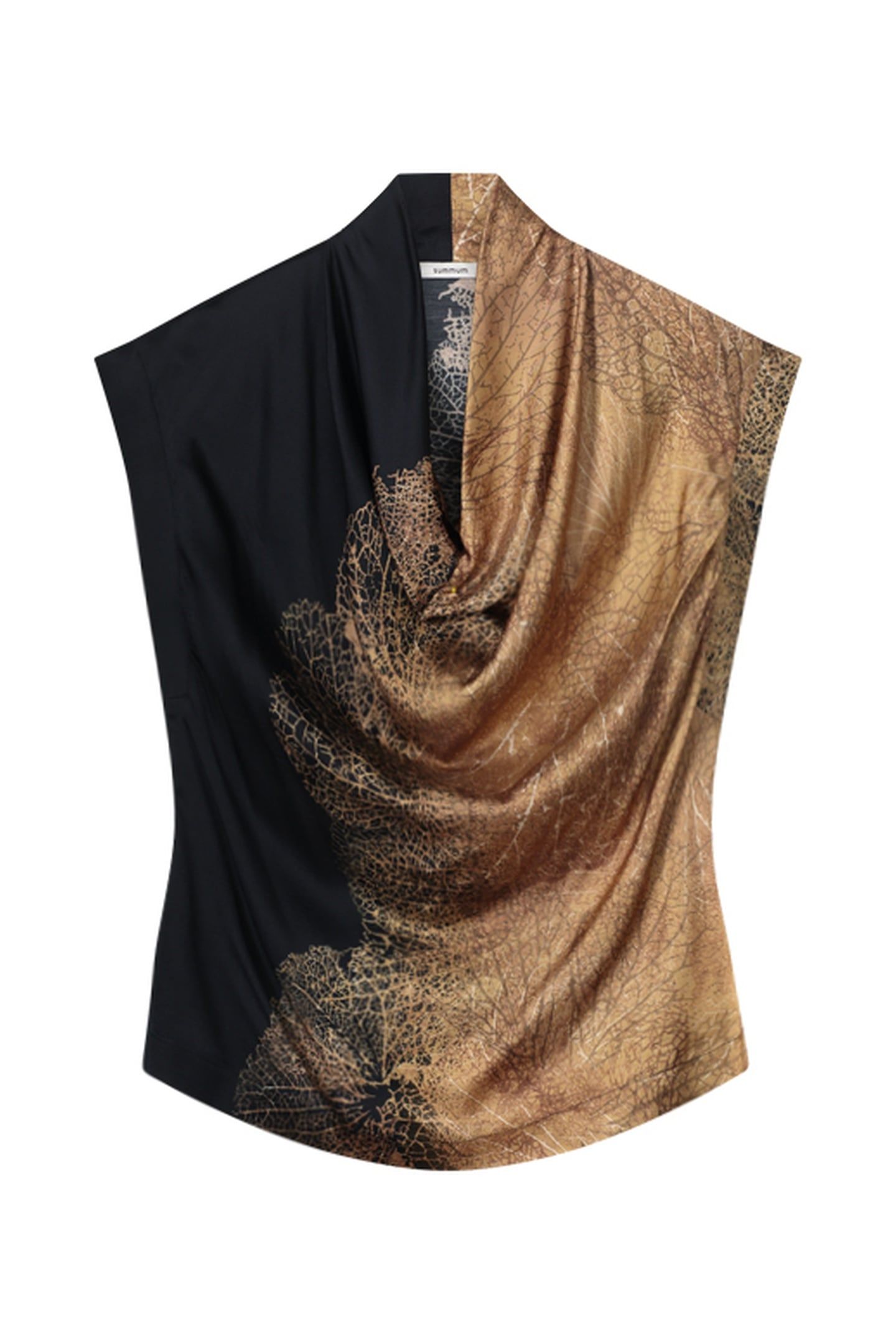 TOP BORDER PRINT CAMEL BROWN 3