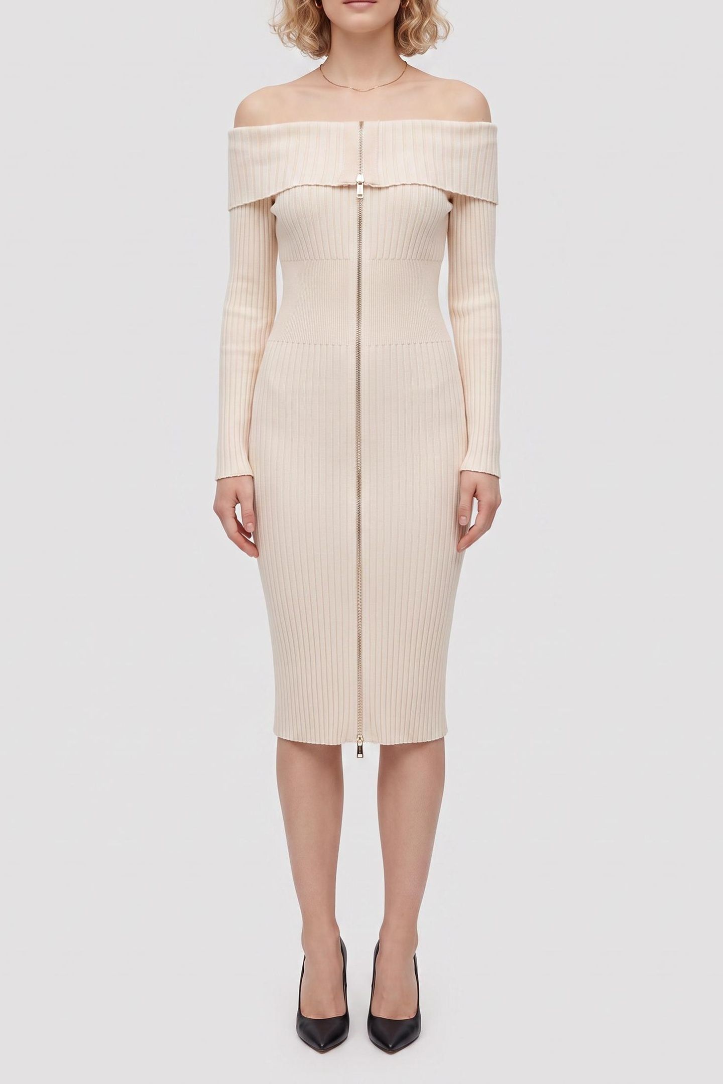 LS KATHRYN ZIPPED SW CREAM WHITE VANISE 1