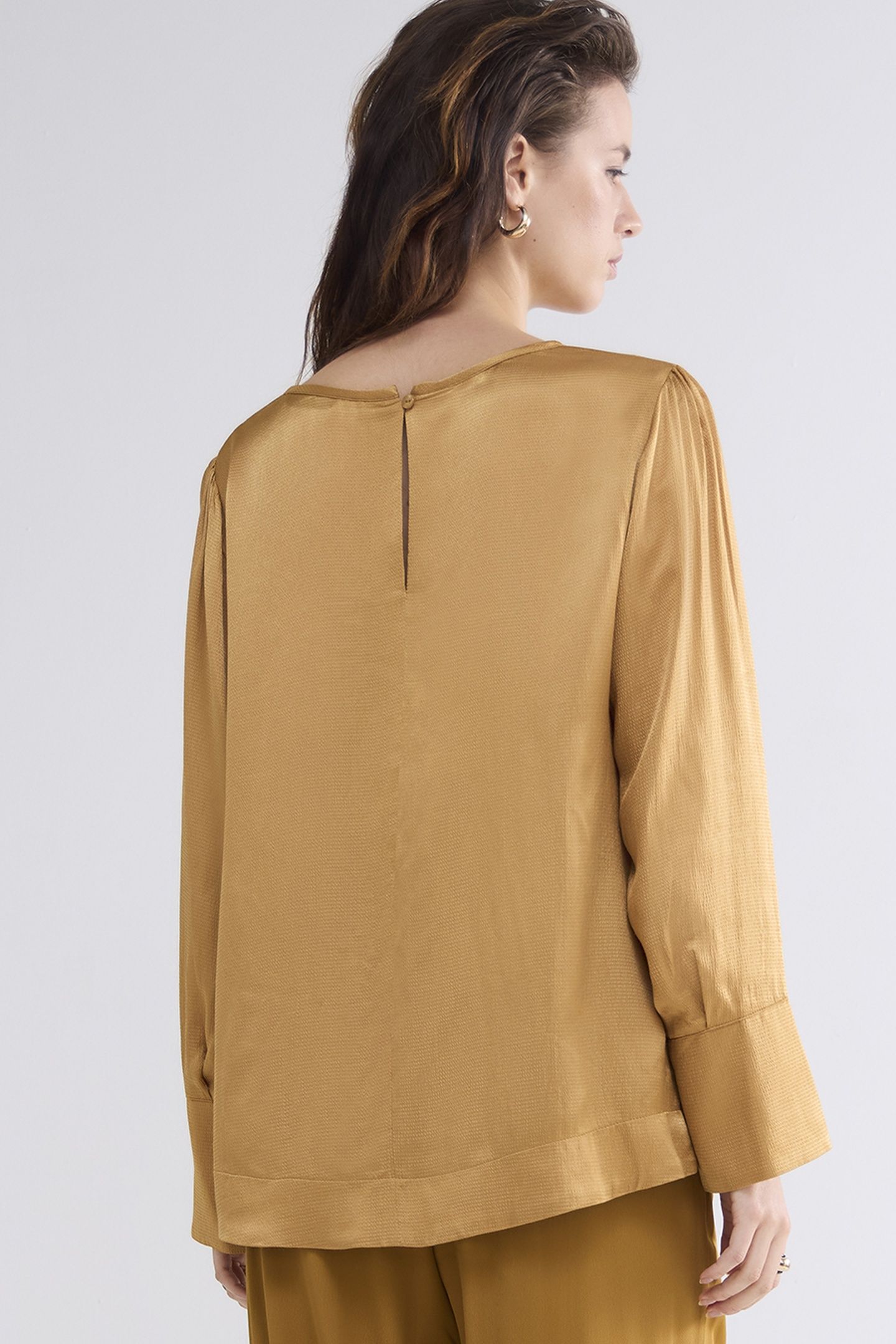 TOP HAMMERED VISCOSE CAMEL BROWN 2