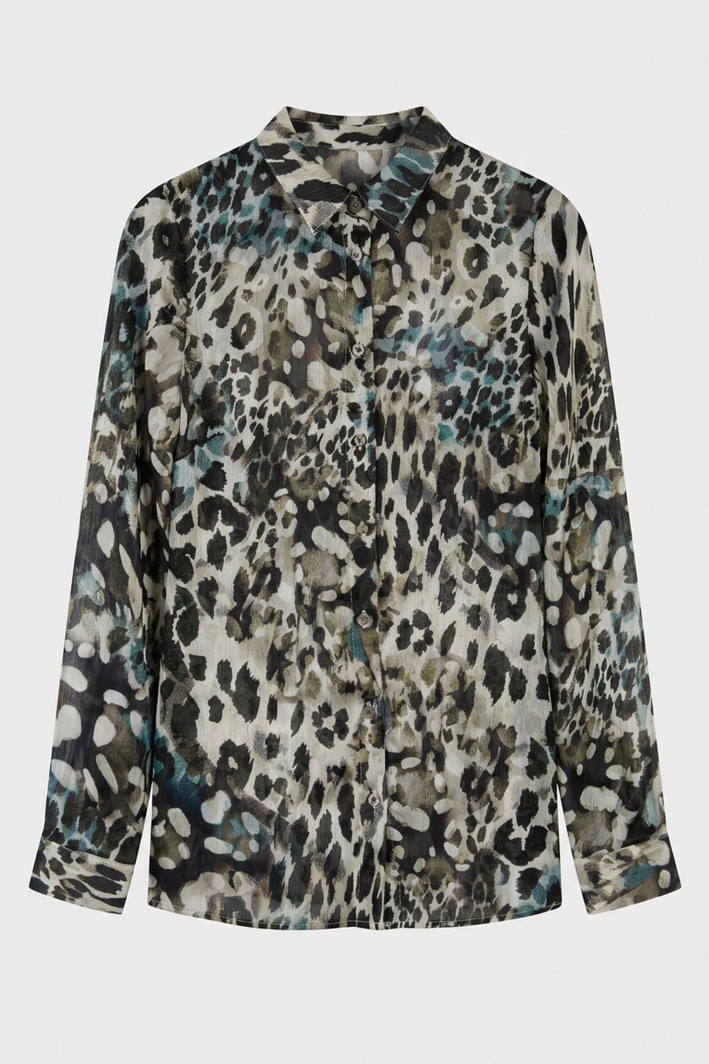 LS CLOUIS SHIRT AQUARELLE LEOPARD PR 3