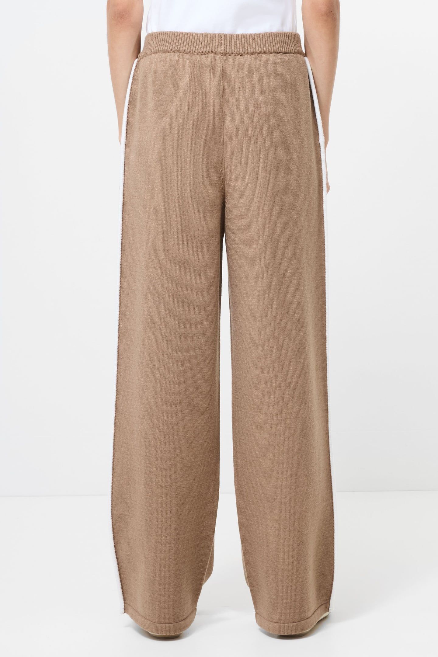 JORDAN WIDE LEG TRSR CAMEL/PORCELAIN CRM 3