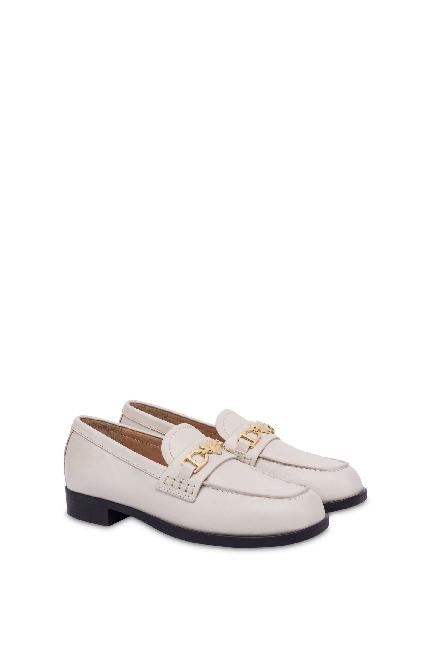 CALFSKIN VARSITY MOCCASINS WHITE 2