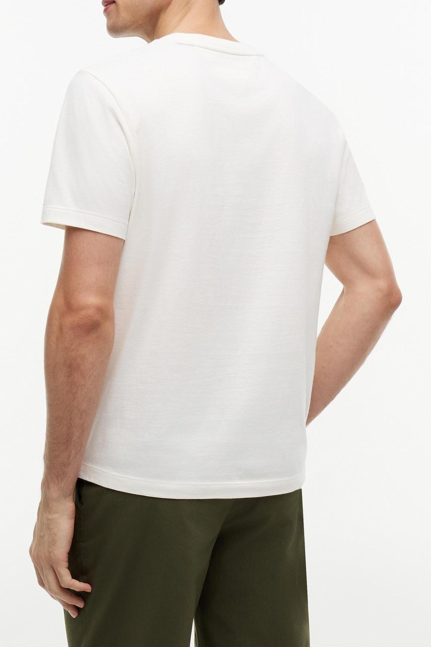 FLAG EMBROIDERY T-SHIRT IVORY PETAL 3
