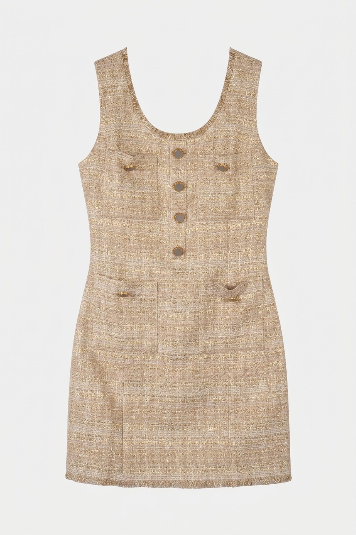 MARIAH SL MINI DRESS VELVET TAUPE LUX TWE 3