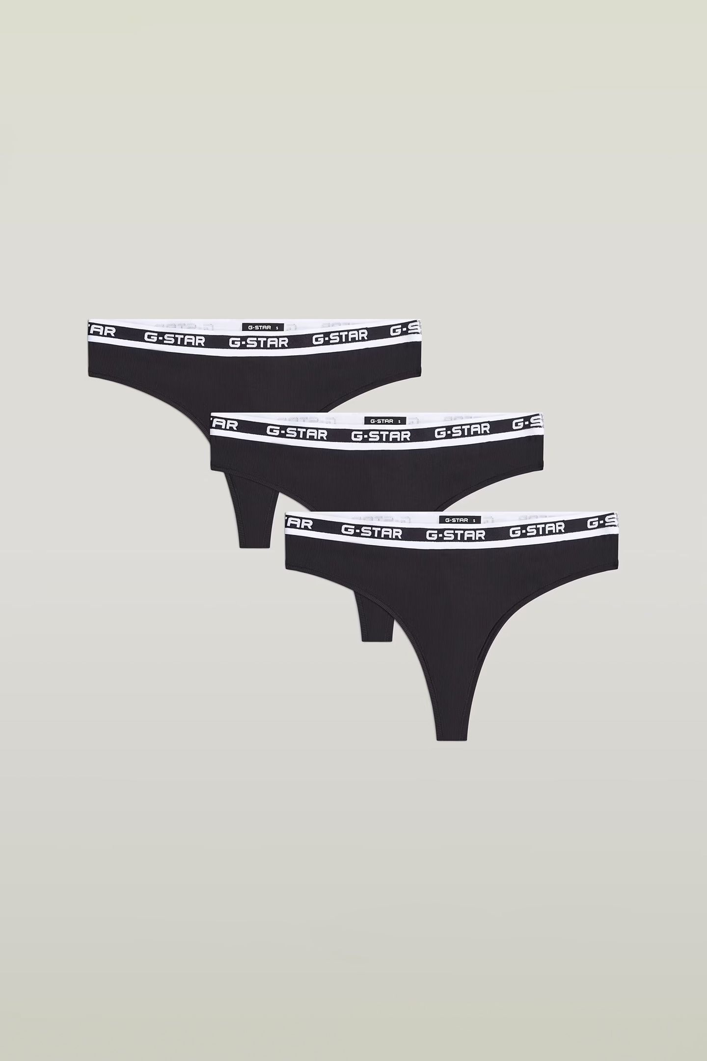 UNDERWEAR RHODONITE 3 PACK BRAZILIAN BRIEFS BLACK 3