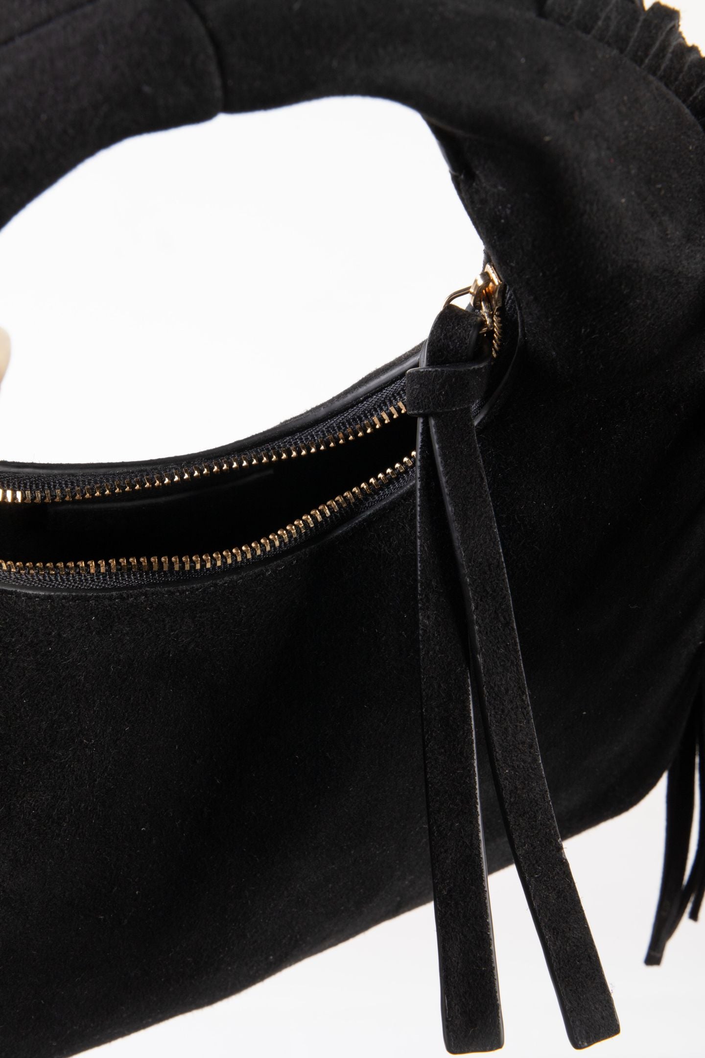 S SMALL ADELICE FRINGED BLACK 5