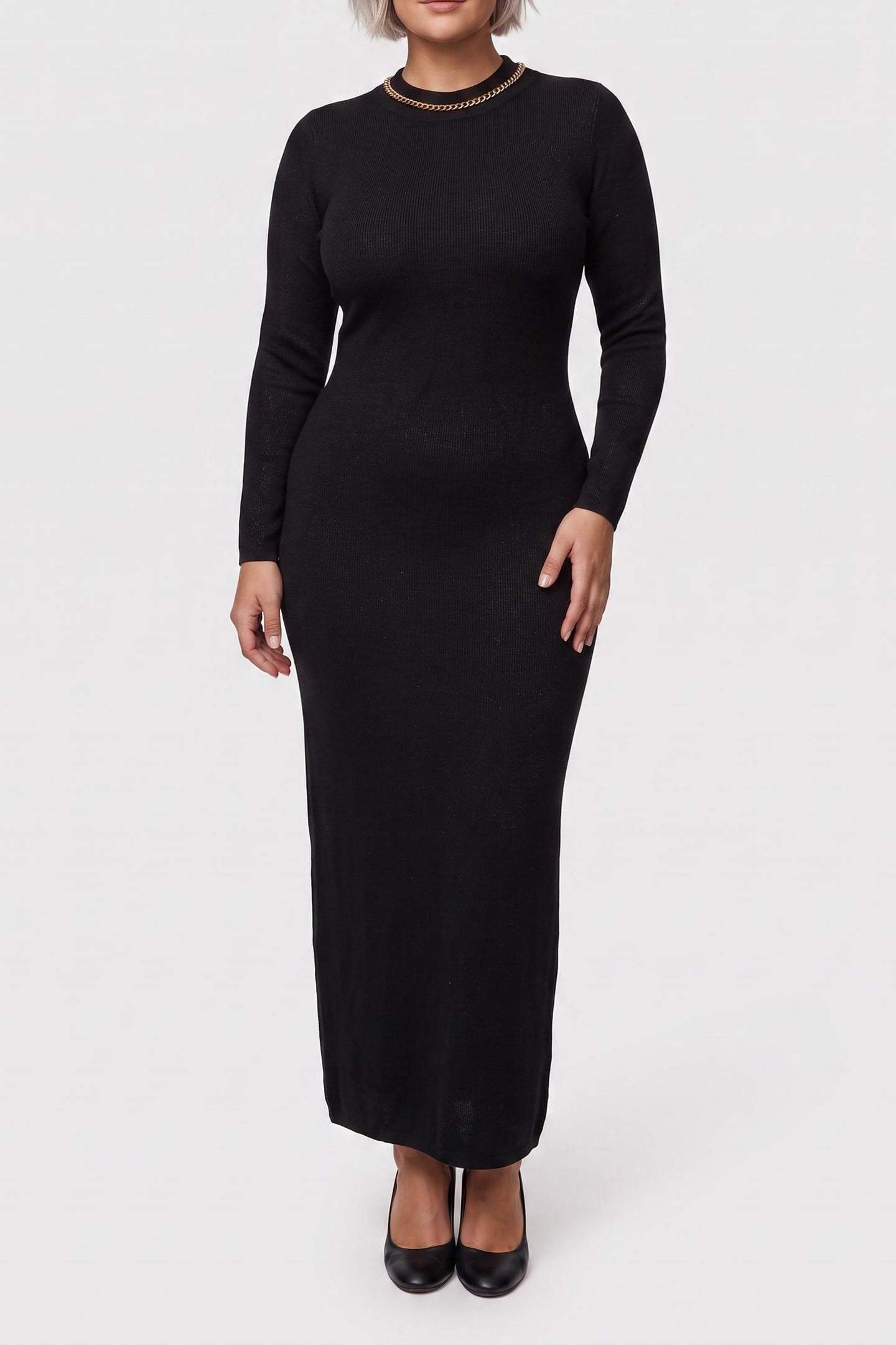 ABEL CHAIN LONG DRES JET BLACK A996 1