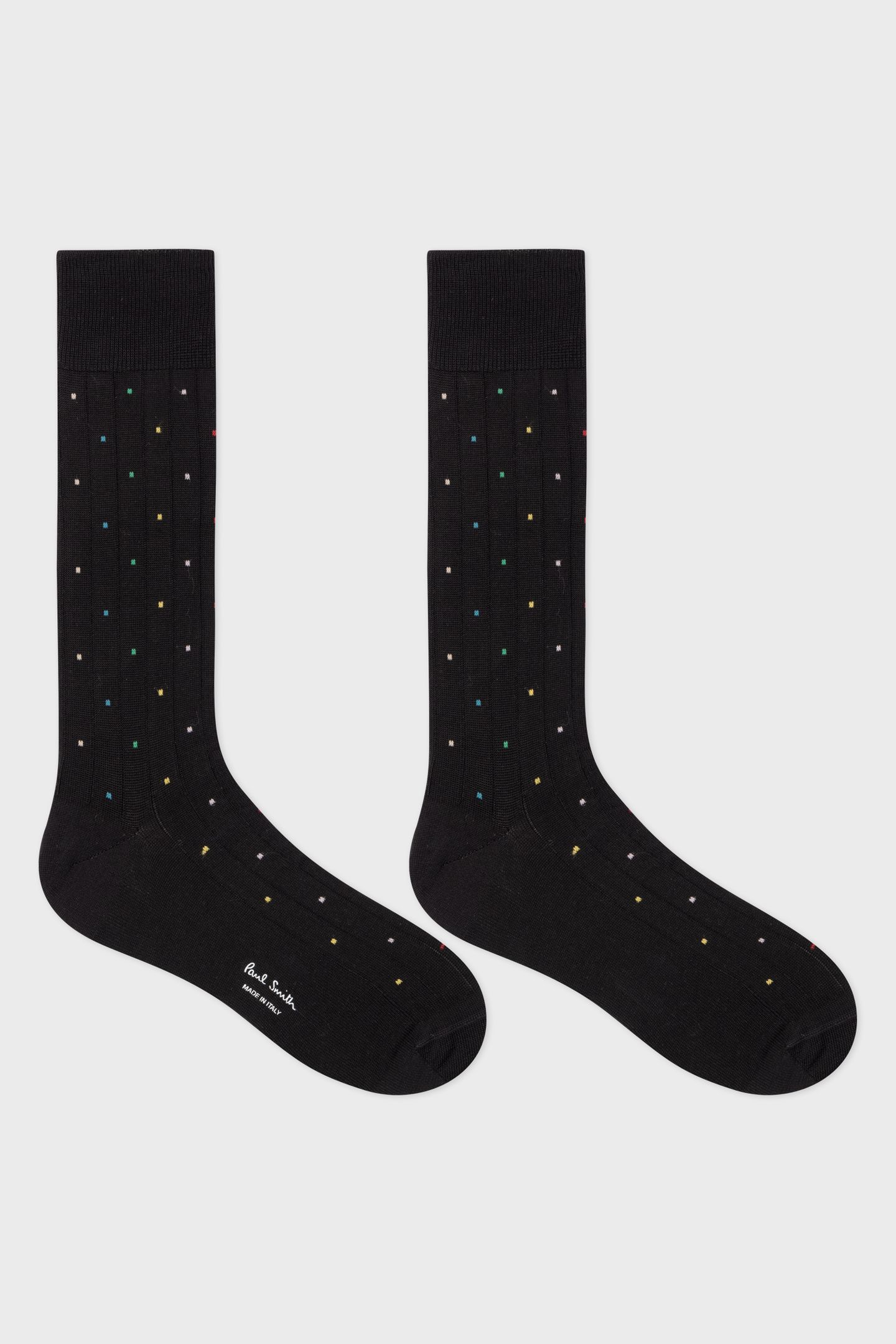 MEN SOCK SIGNATURE DOT BLACK 2