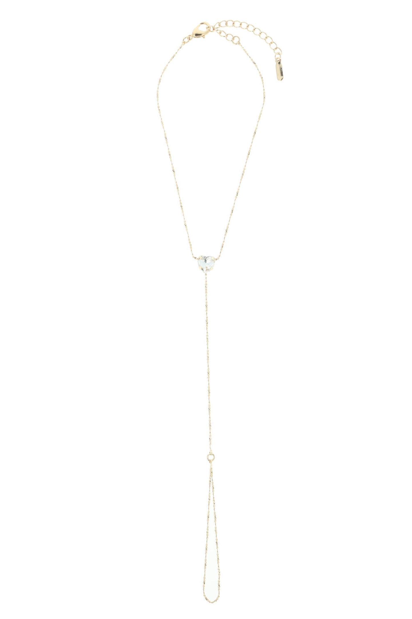 GOLDEN ANKLE CHAIN WITH CRYSTALS CRYSTAL 1
