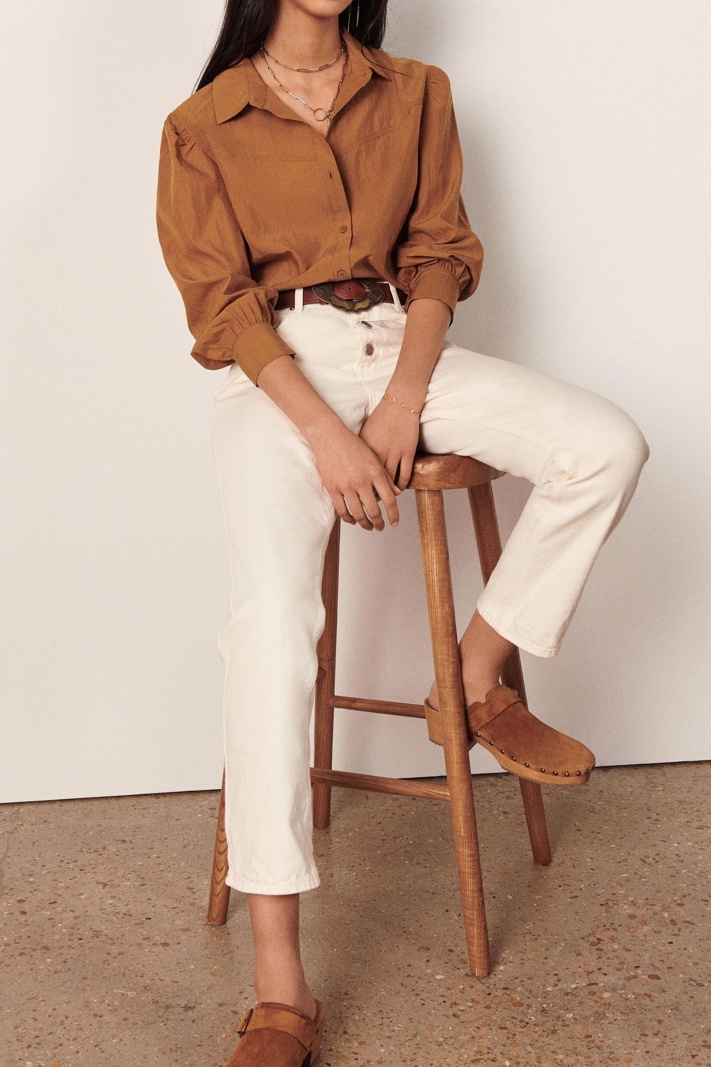LONG SLEEVES TOP CAMEL 4