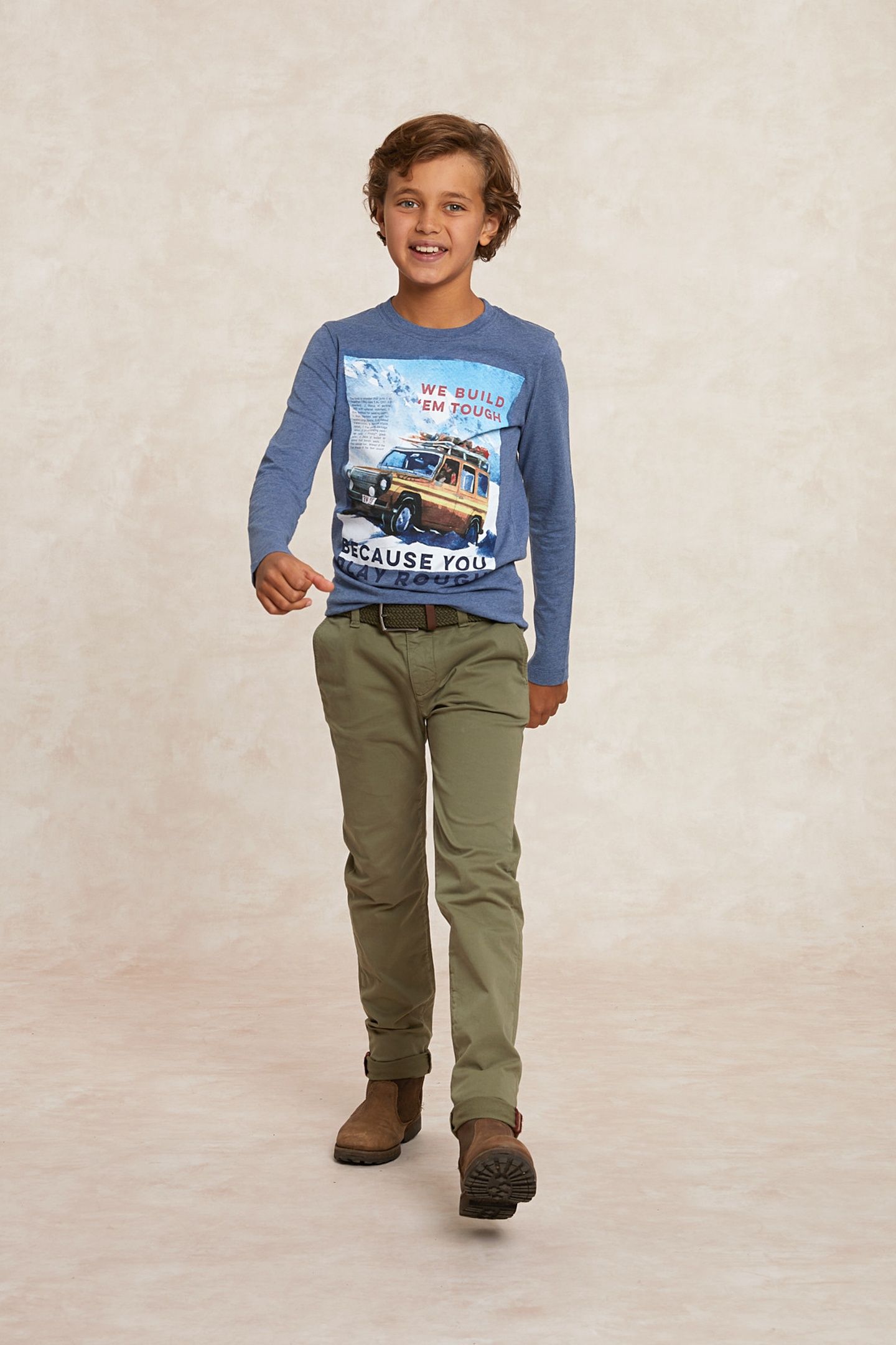 BASIC FANTASY T-SHIRT LONG SLEEVES NIGHT SKY MIX BLUE 1