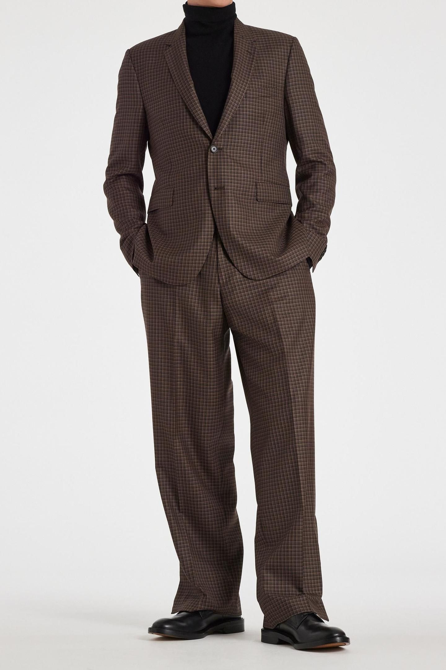MENS SLIM FIT TROUSER DARK BROWN 3