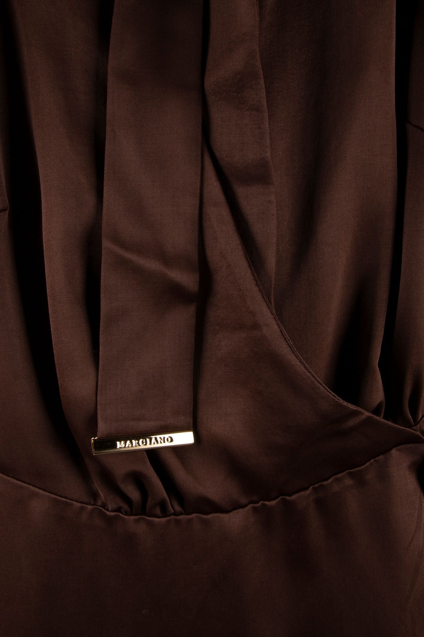 ALANIS WRAP W/TIE LS RICH BROWN 4