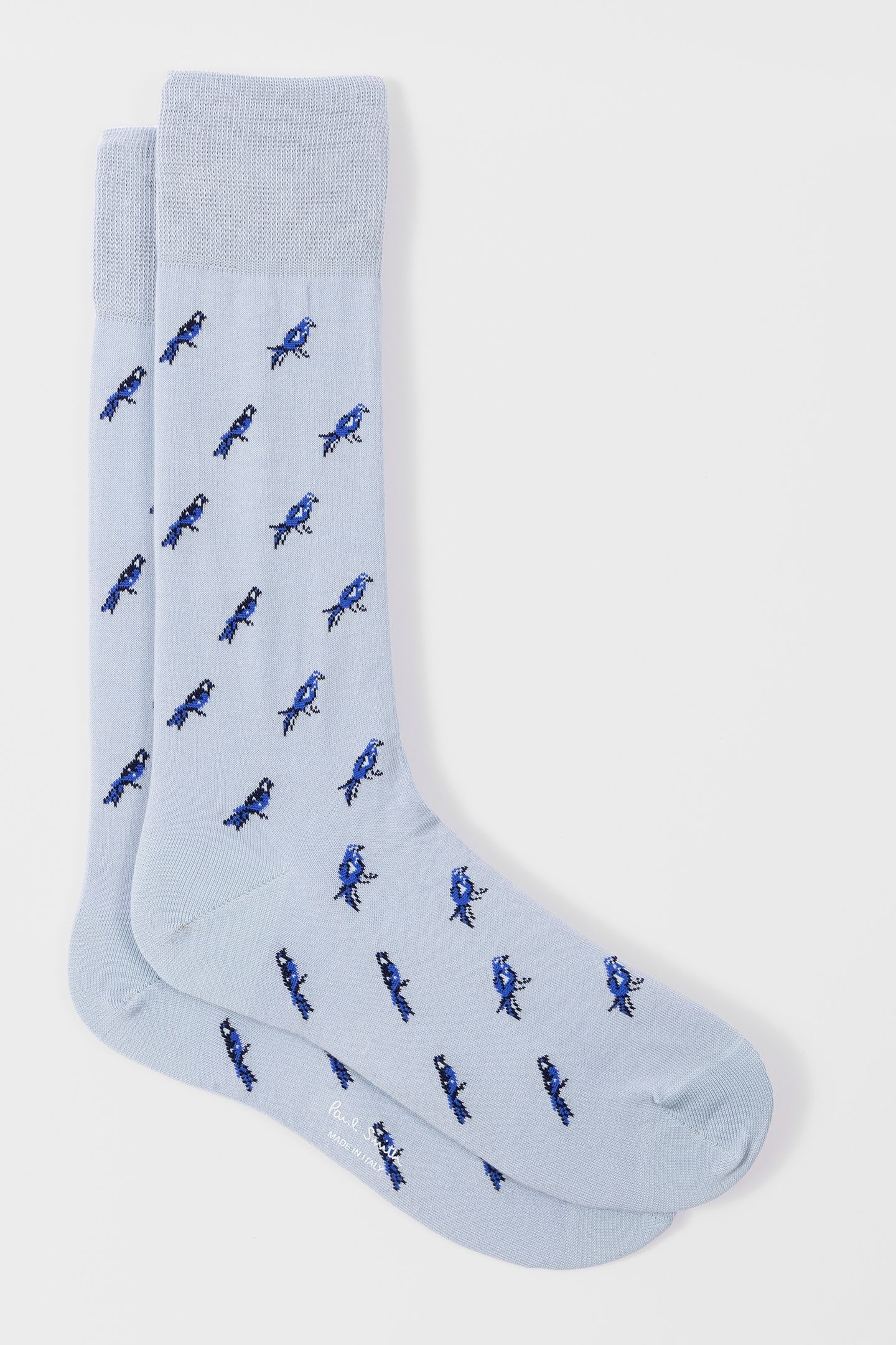 MEN SOCK LITTLE BIRDS TURQUOISE 4