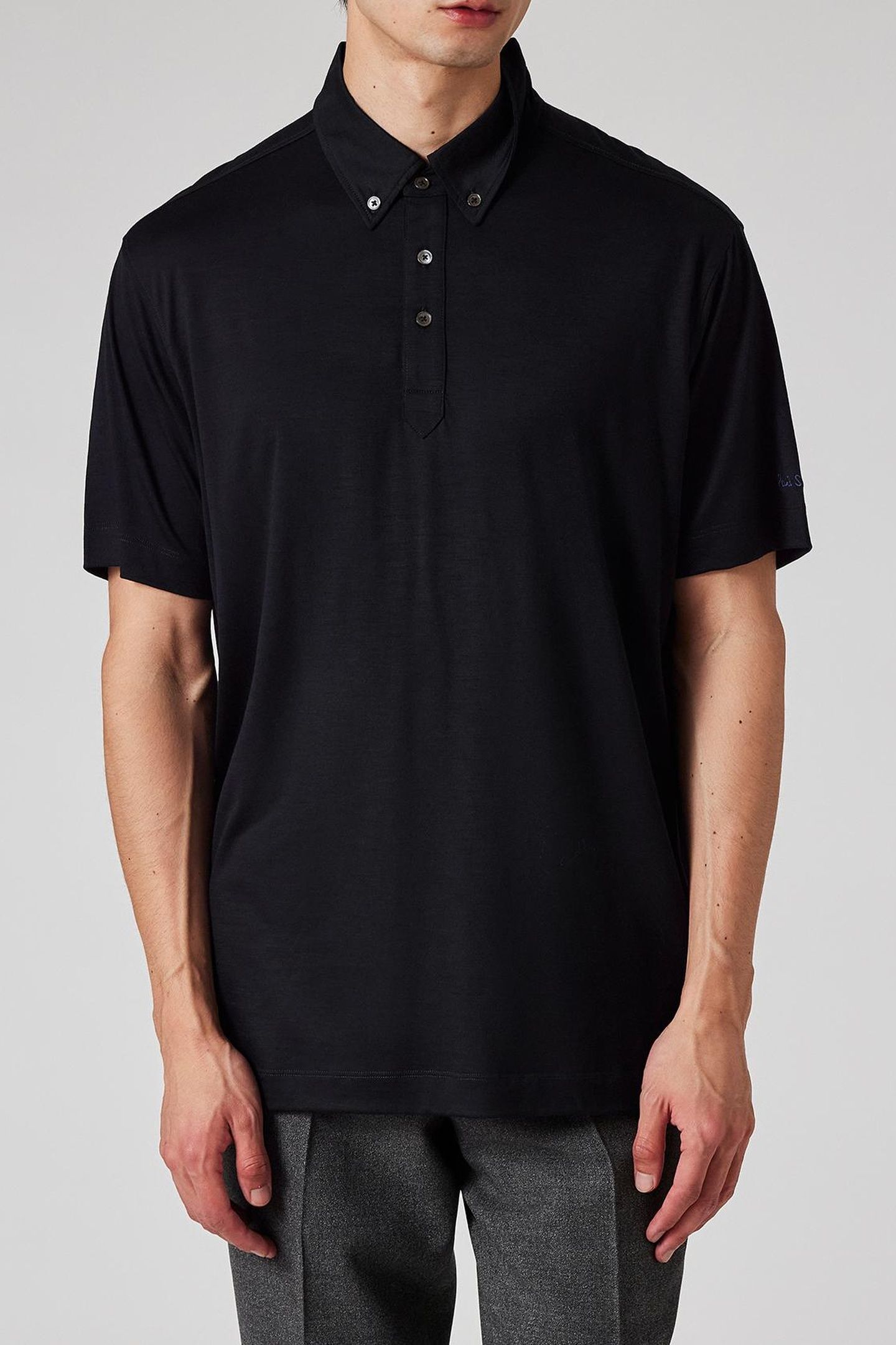 MENS OVERSIZED S/S POLO SHIRT NAVY 2
