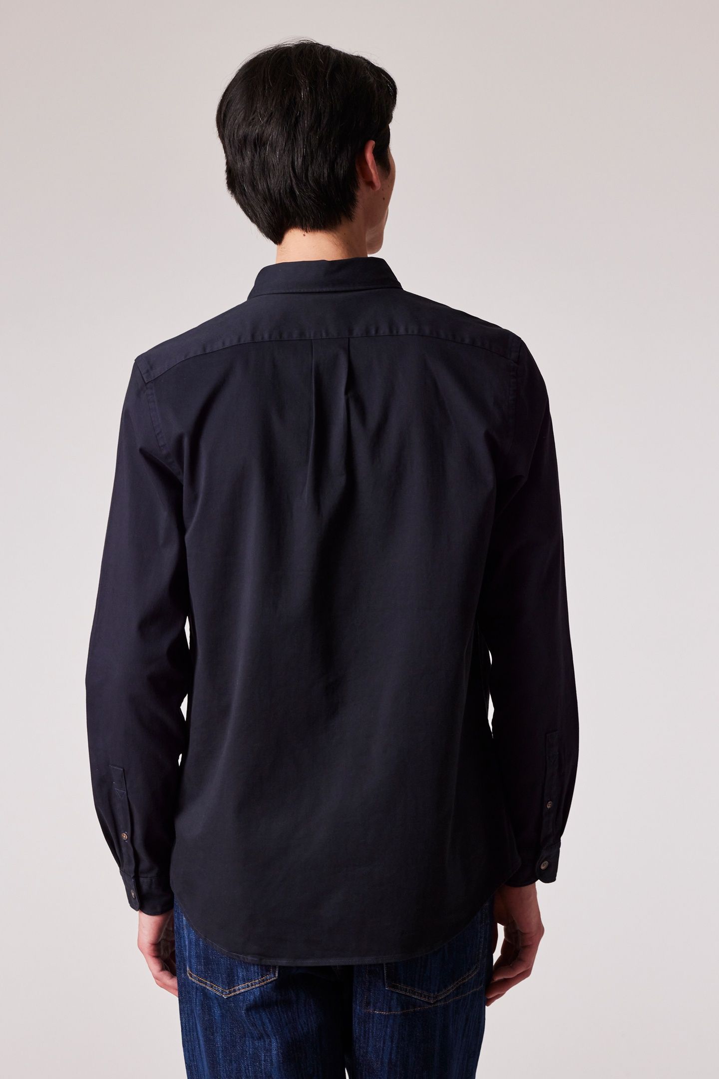 MENS LS REG FIT SHIRT VERY DARK NAVY 2