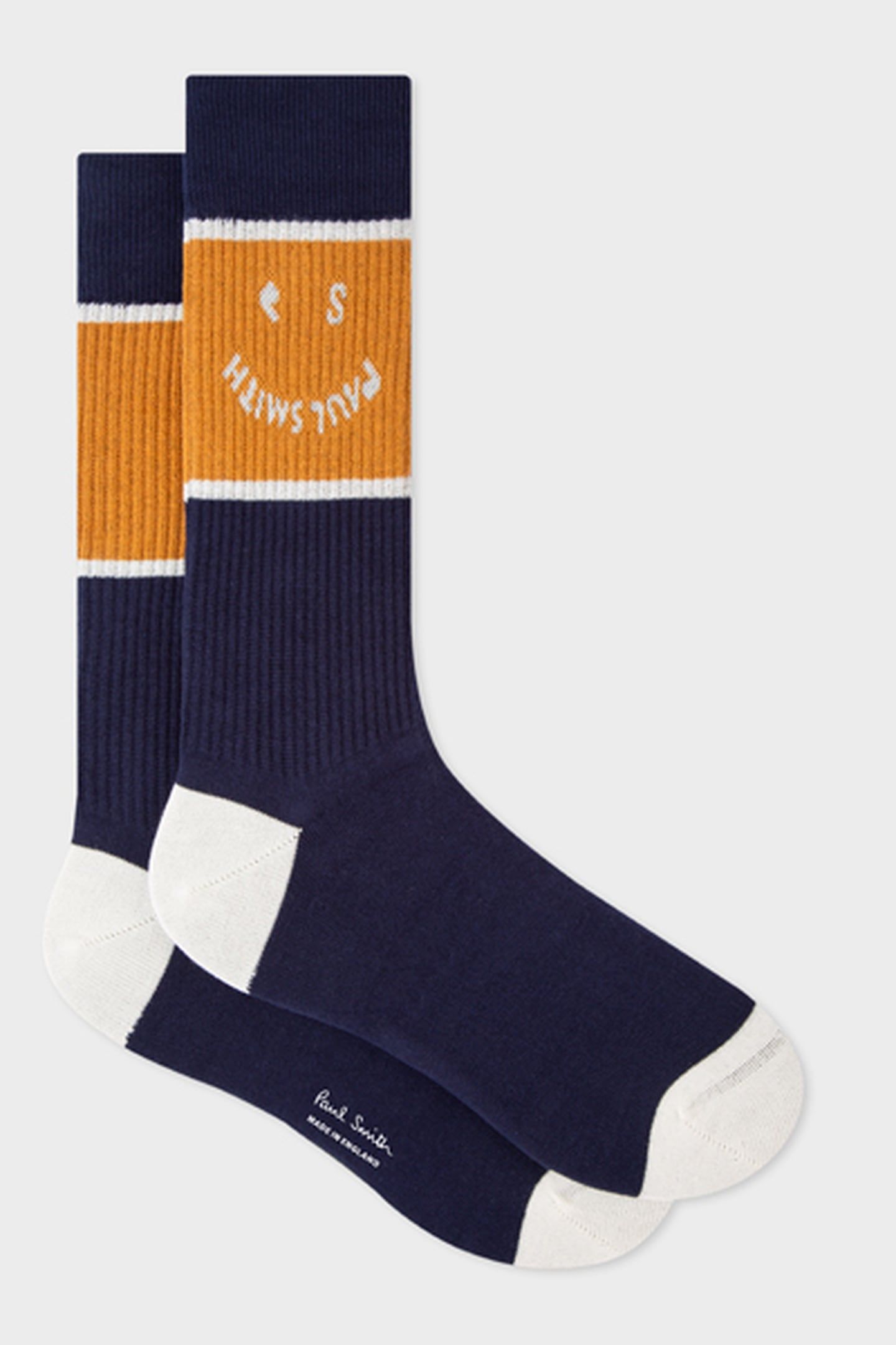 MEN SOCK HAPPY NAVY 1