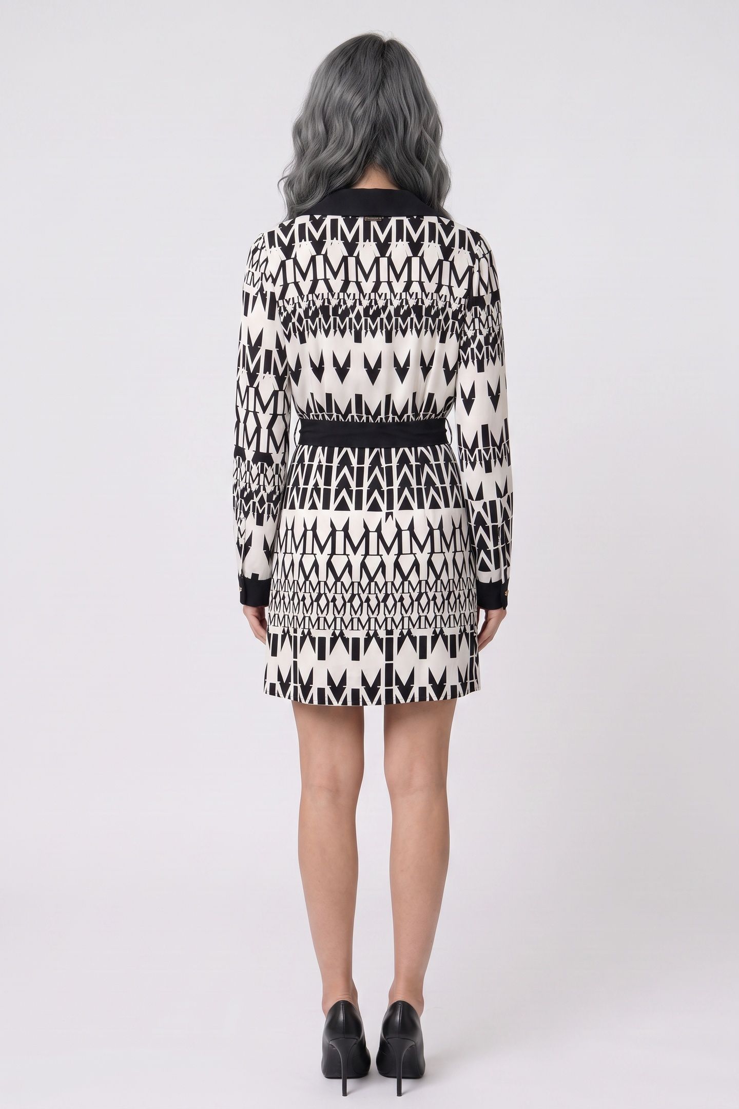 BRITNEY WRAP LS SHOR GEOMETRIC MONOGRAM B 2