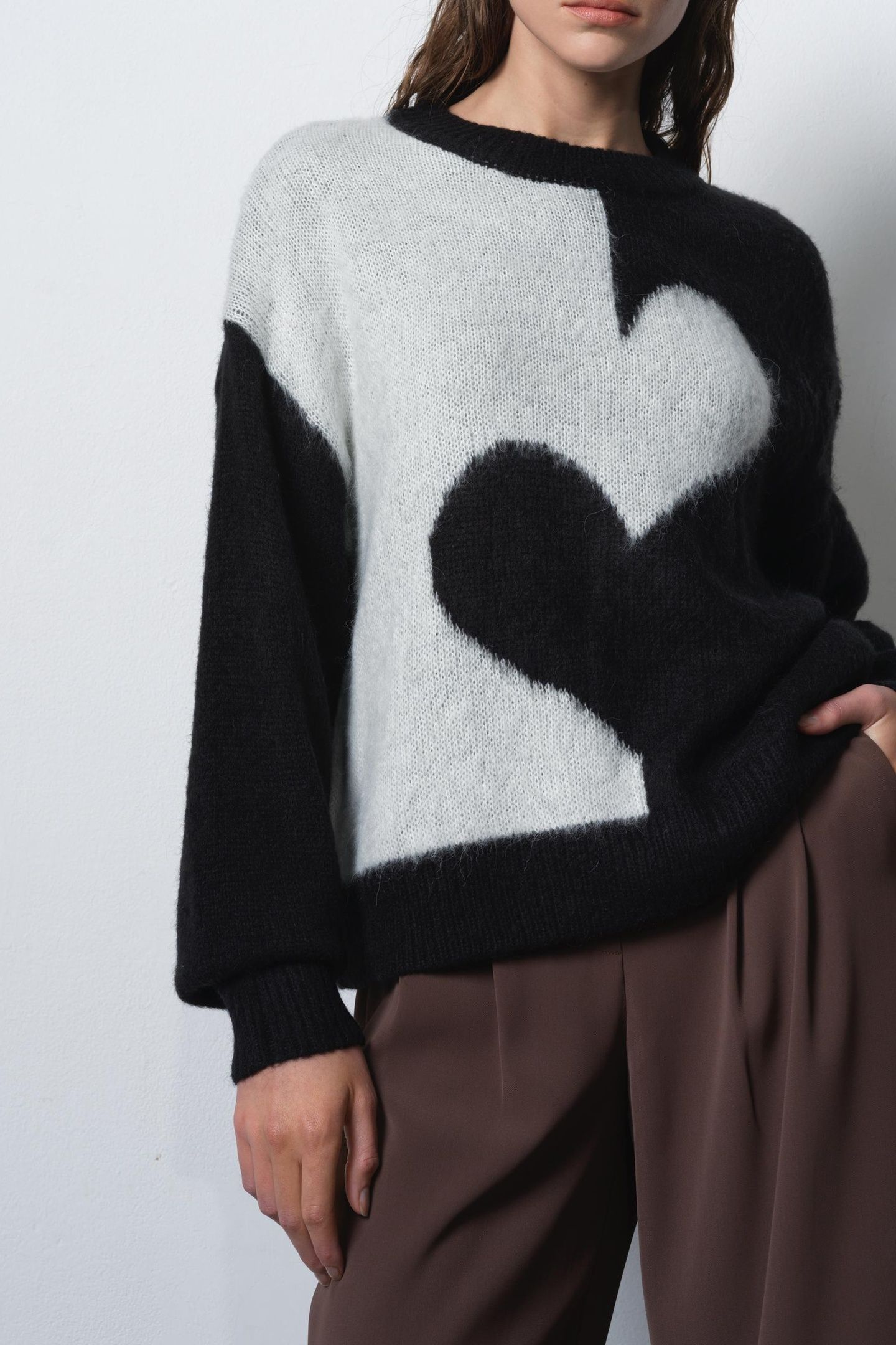HADLEE JESSIKA HIGH NK JUMPER BLACK WINTER WHITE 2
