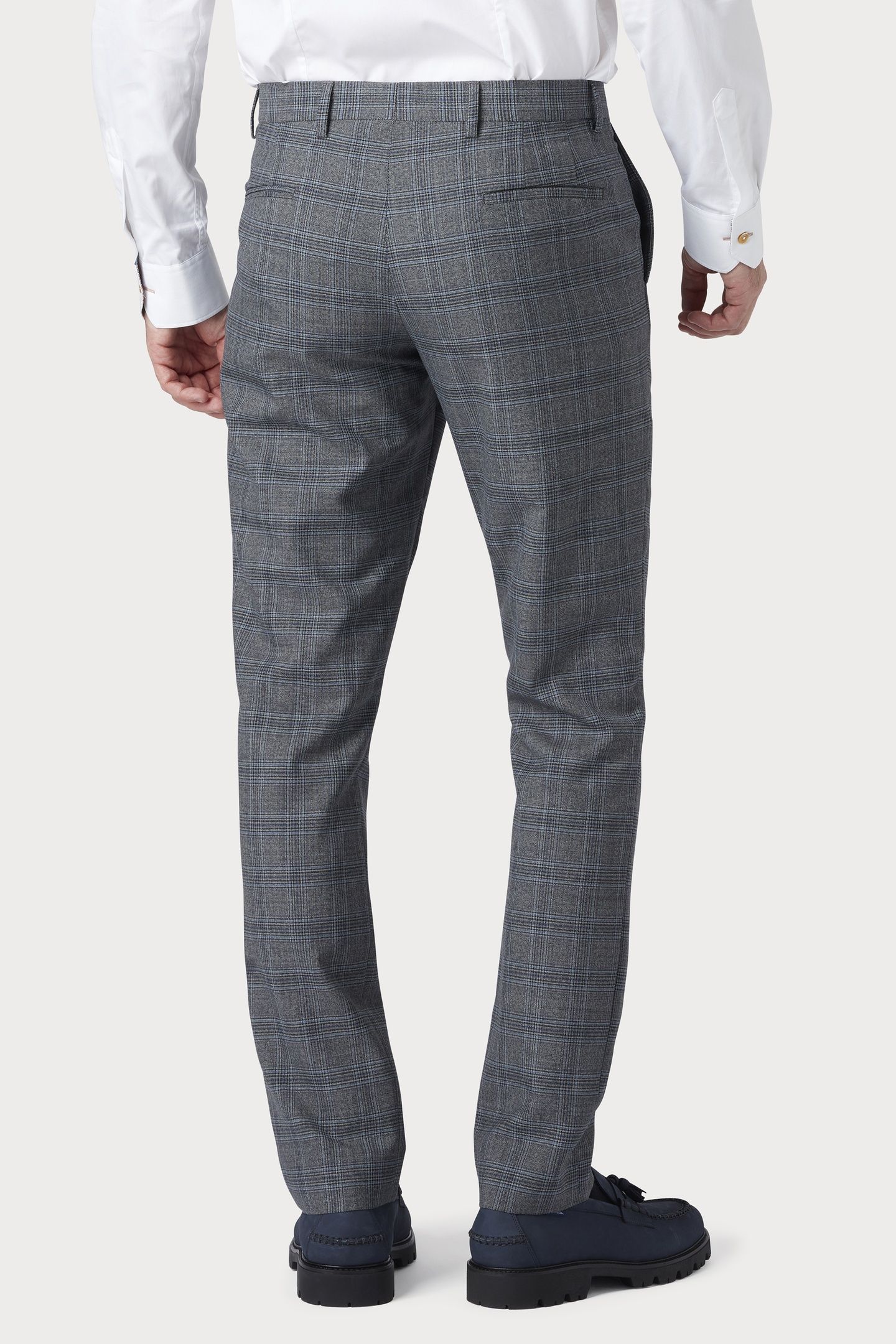 MENS CHINO MID FIT GREY MELANGE 2