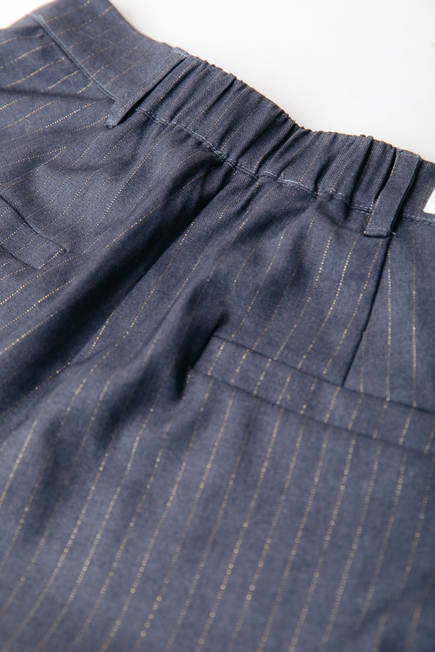 RUS LUREX PINSTRIPE PANTS DARK GREY 4