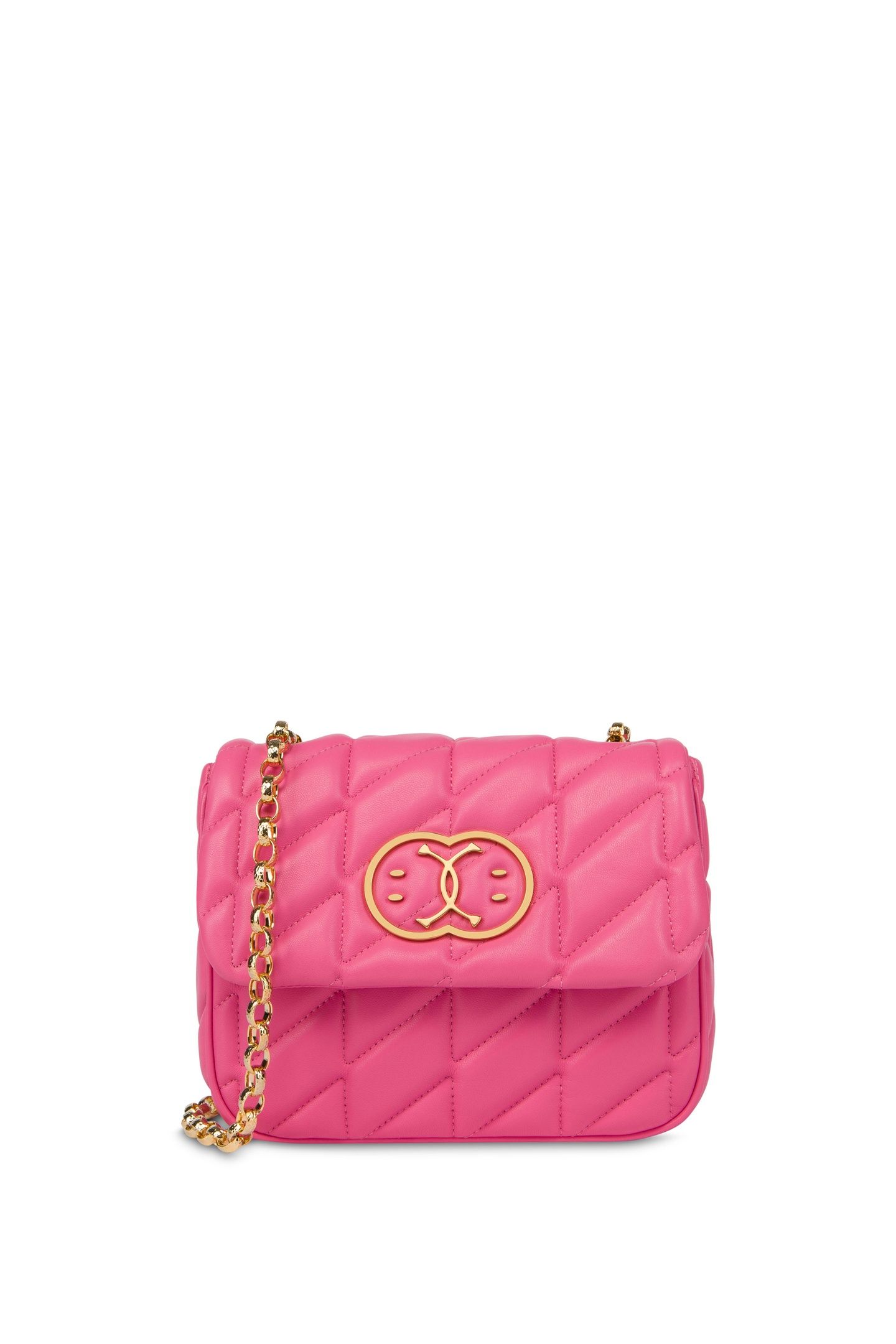 DOUBLE SMILEY® QUILTED SHOULDER BAG PURPLE 1