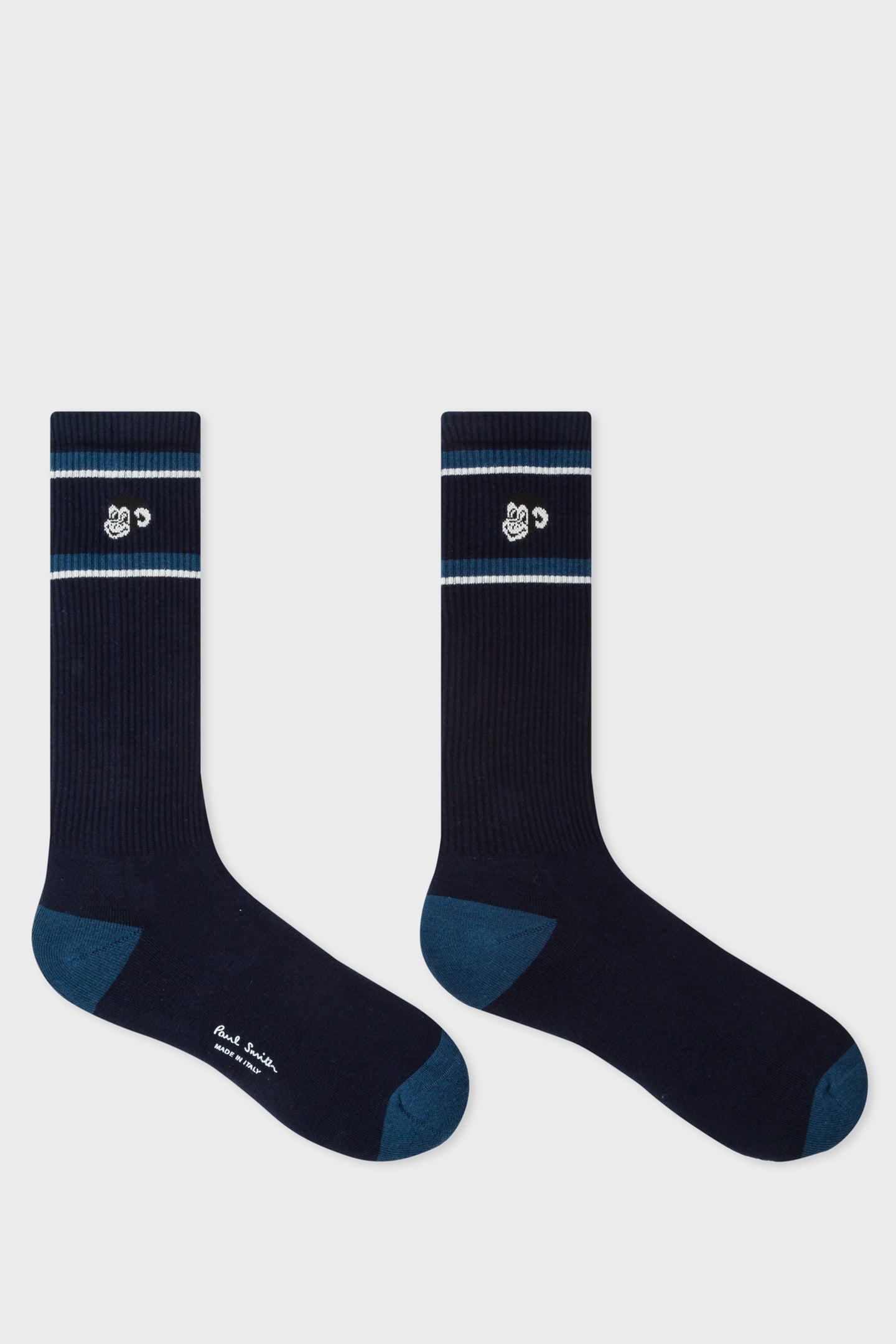 MEN SOCK MONKEY FACE NAVY 1