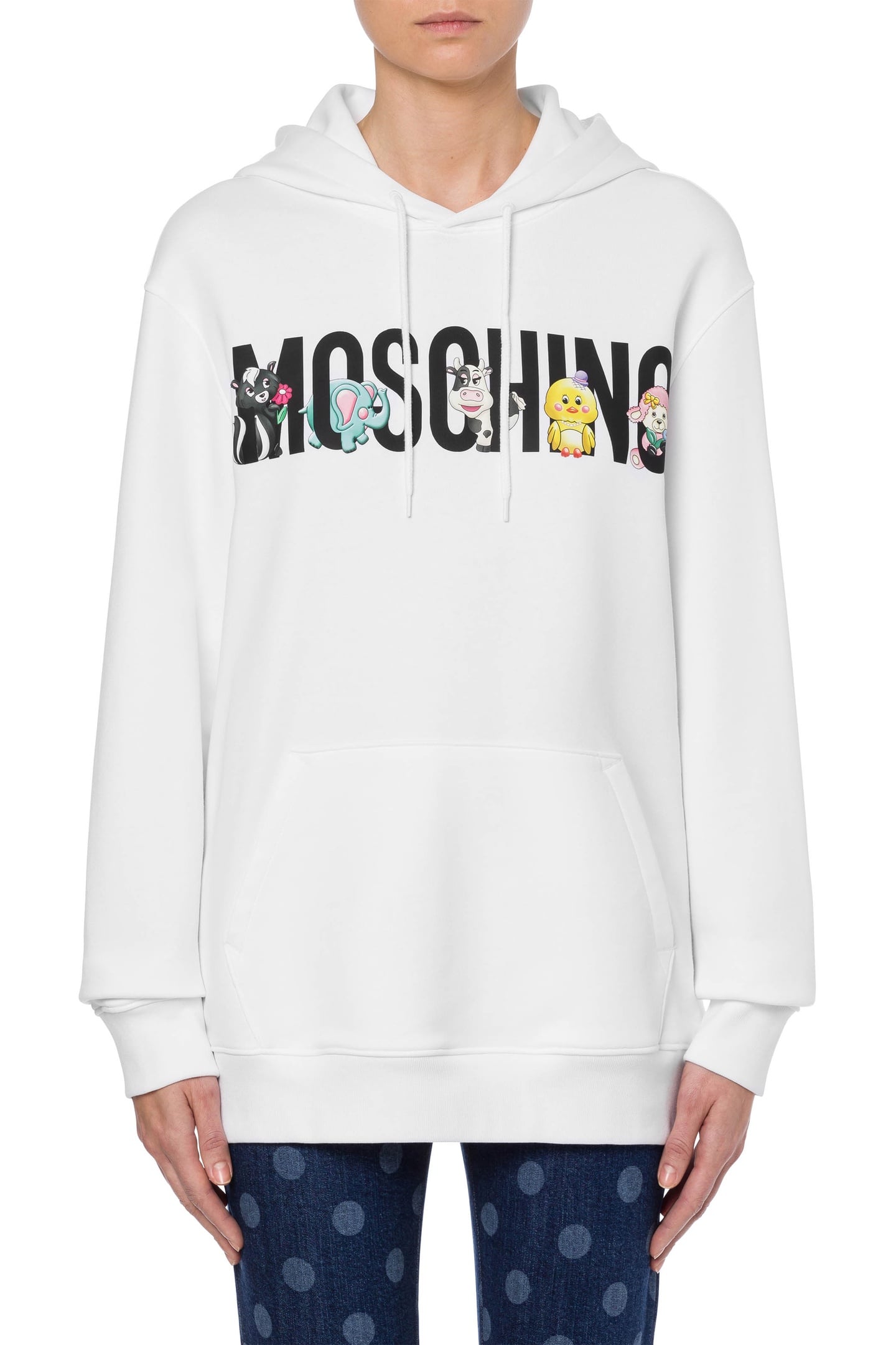 CALICO ANIMALS LOGO HOODIE WHITE 1