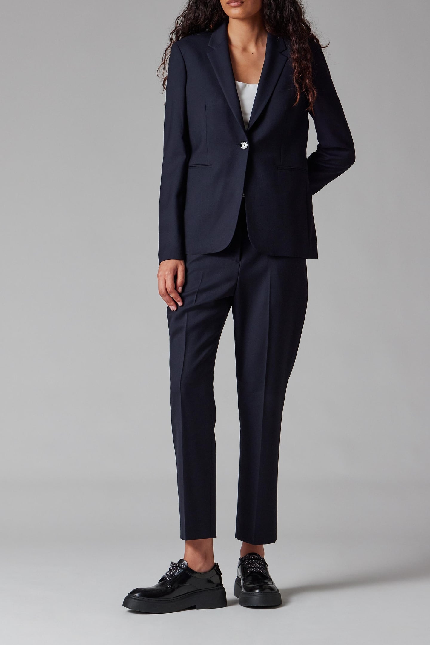 WOMENS TROUSERS VERY DARK NAVY 2