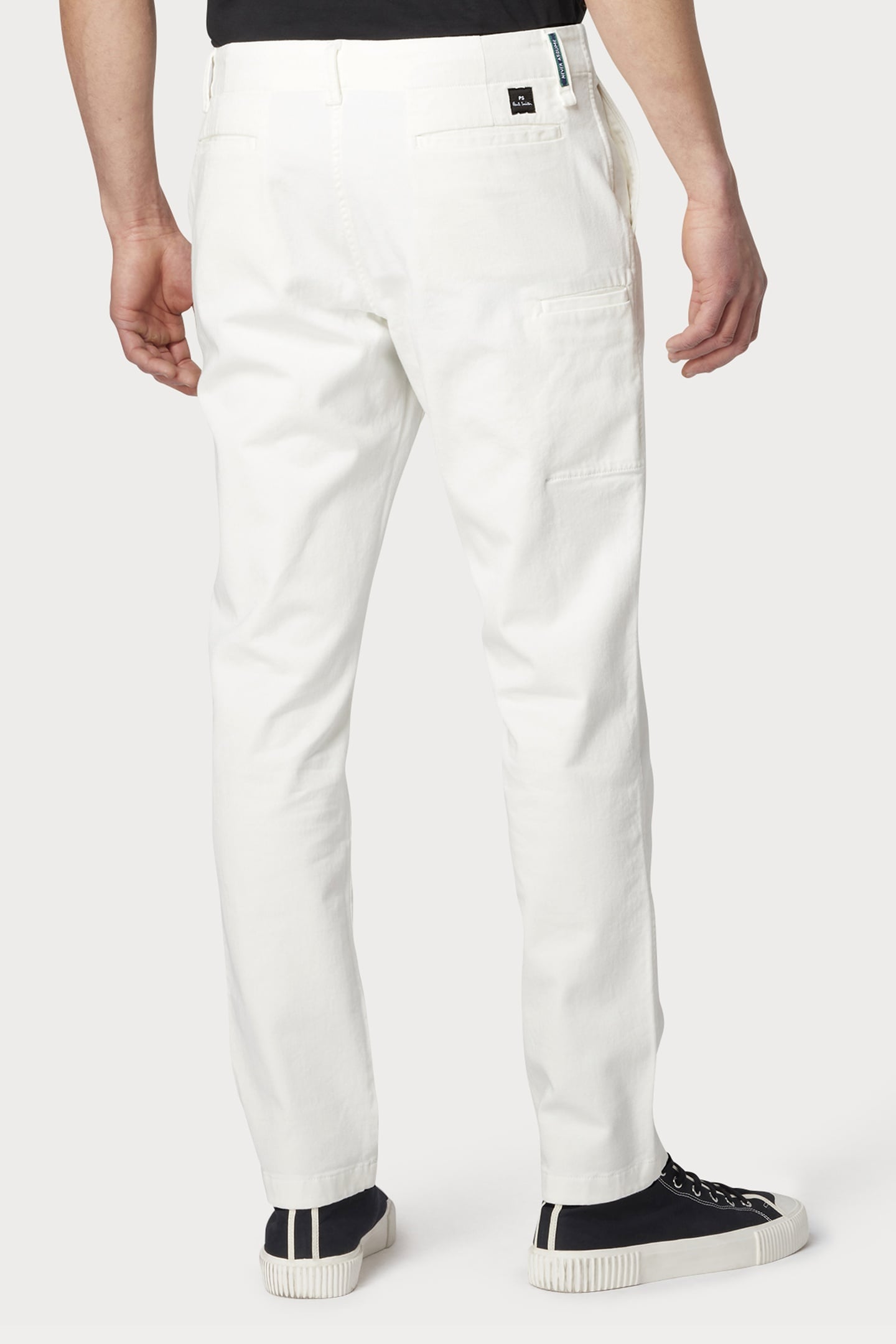 MENS TAPERED FIT TROUSER WHITE 5