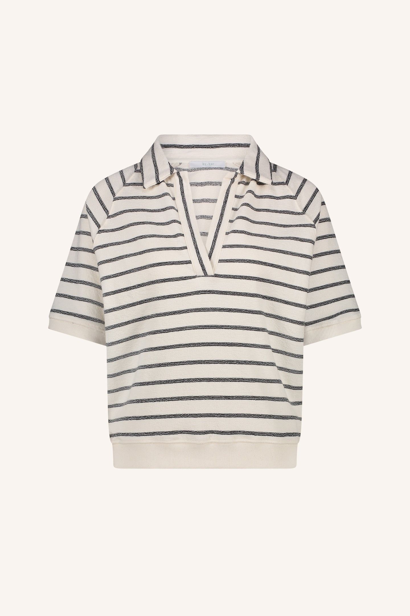 HARPER BRETON STRIPE TOP BLACK BRETON STRIPE 6