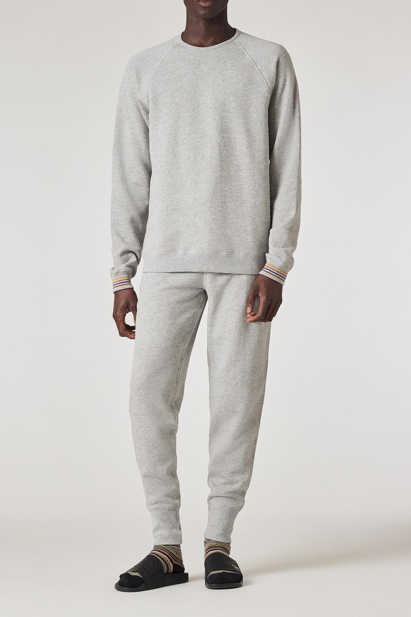 MEN TOP LS ARTIST RIB GREY 3