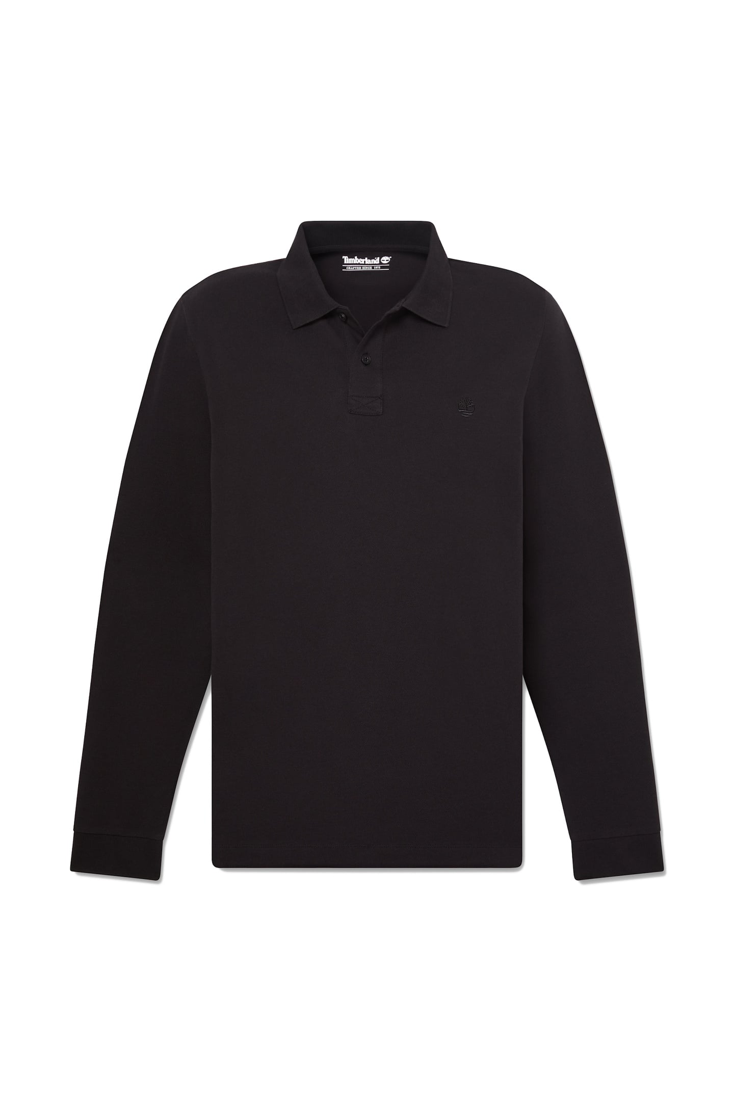 OYSTER RIVER CHEST LOGO LS POLO REGULAR BLACK 3
