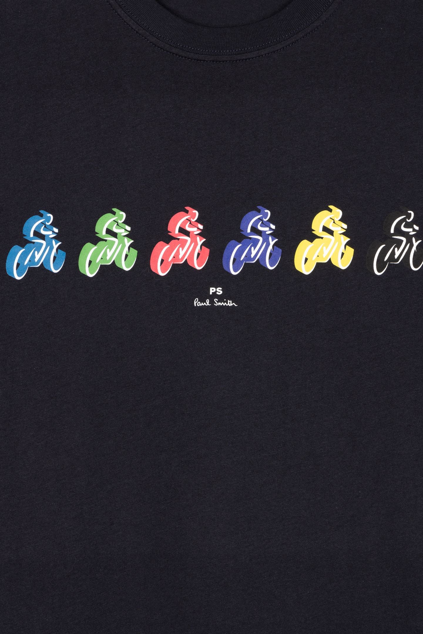 MENS SLIM FIT T SHIRT BIKE REPEAT VERY DARK NAVY 3