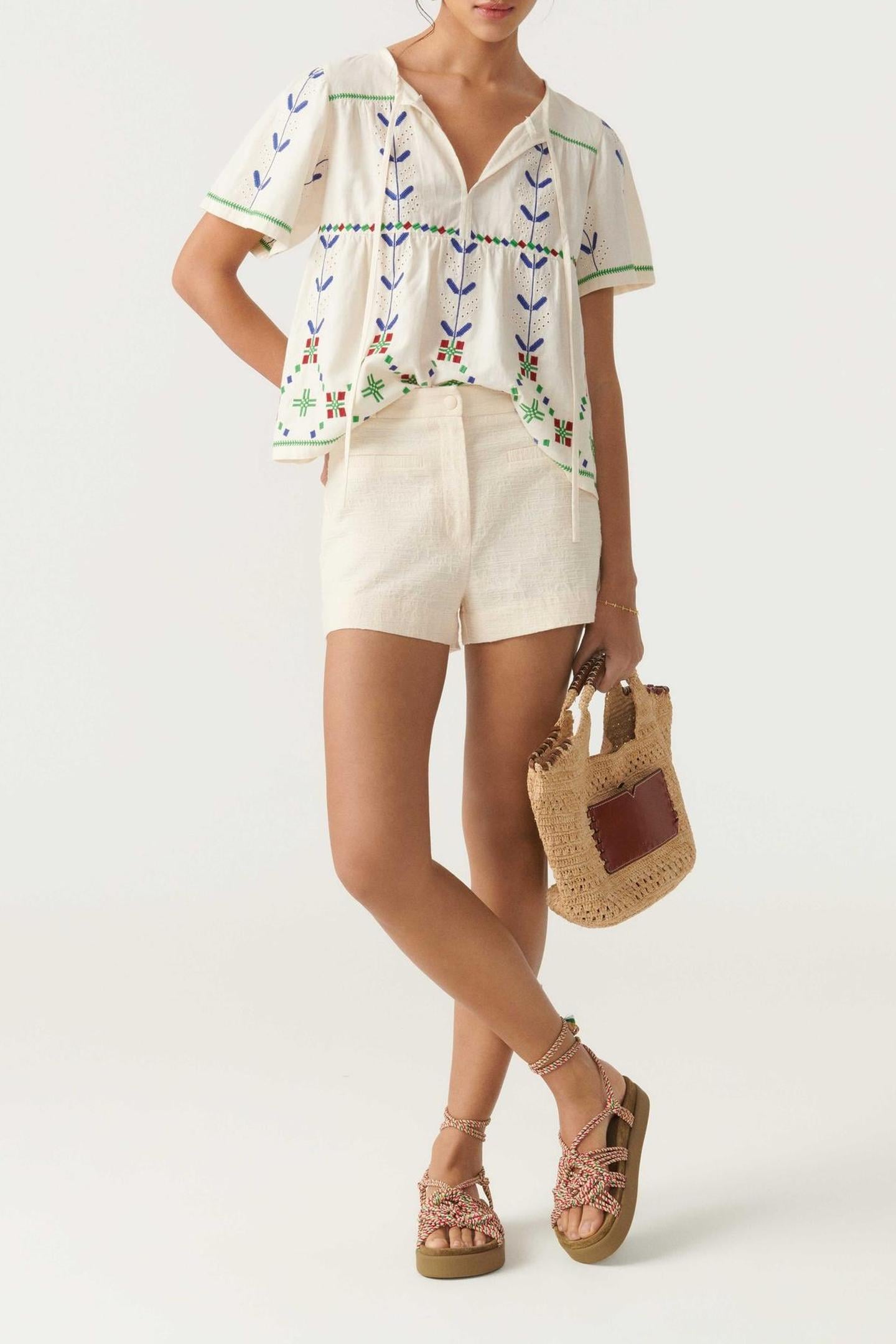 SHORT ECRU 1