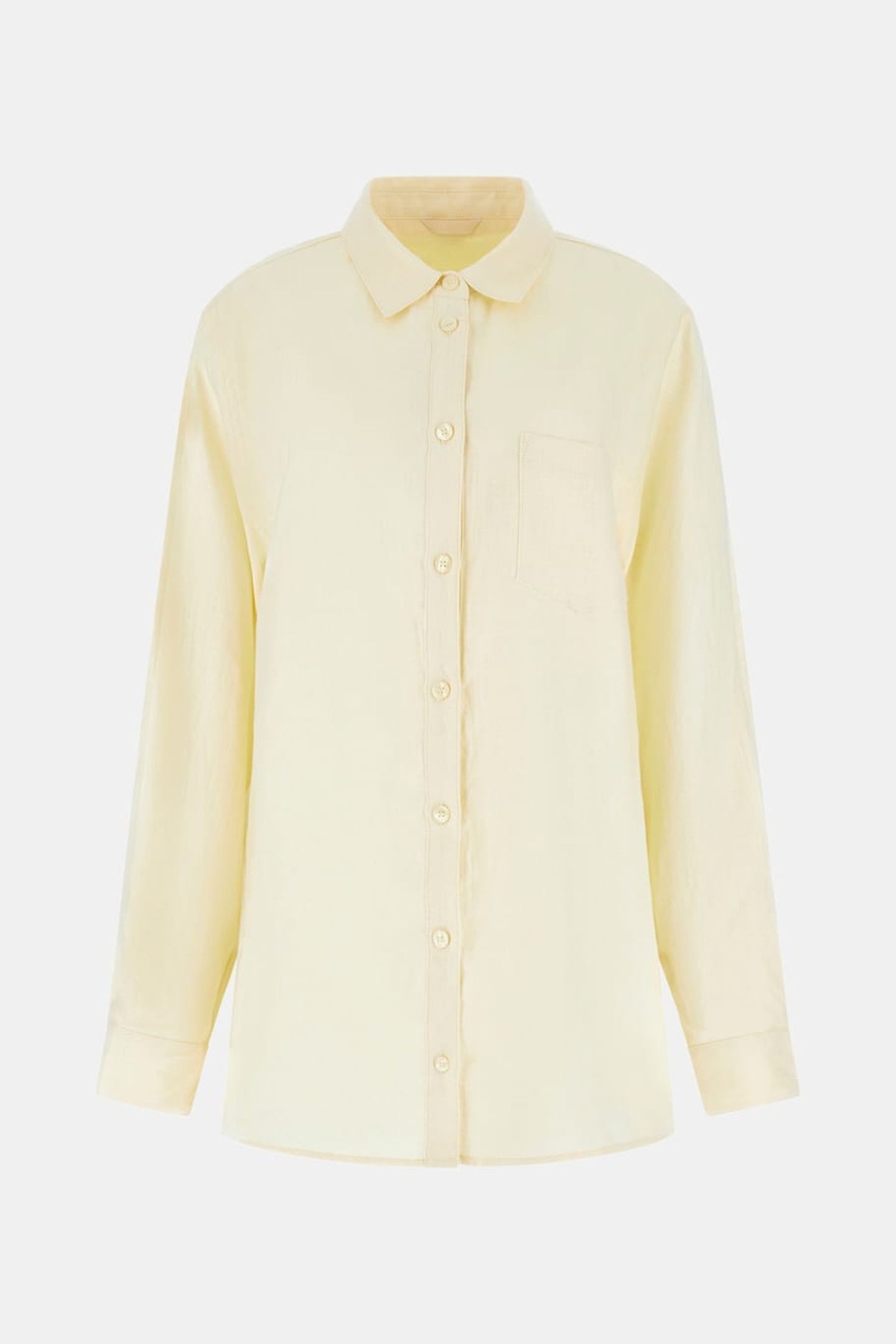 LS GEN LINEN SHIRT COTTON YELLOW 7