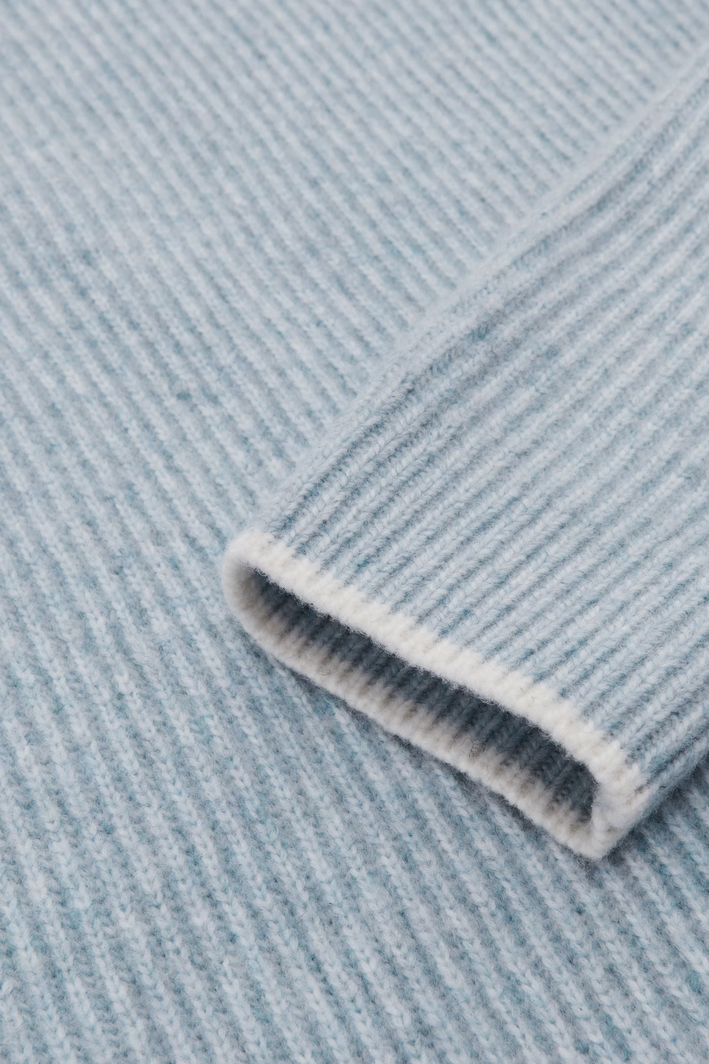 LS CREW BRUSHED WOOL RIBBED JUMPER SOFT BLUE 6