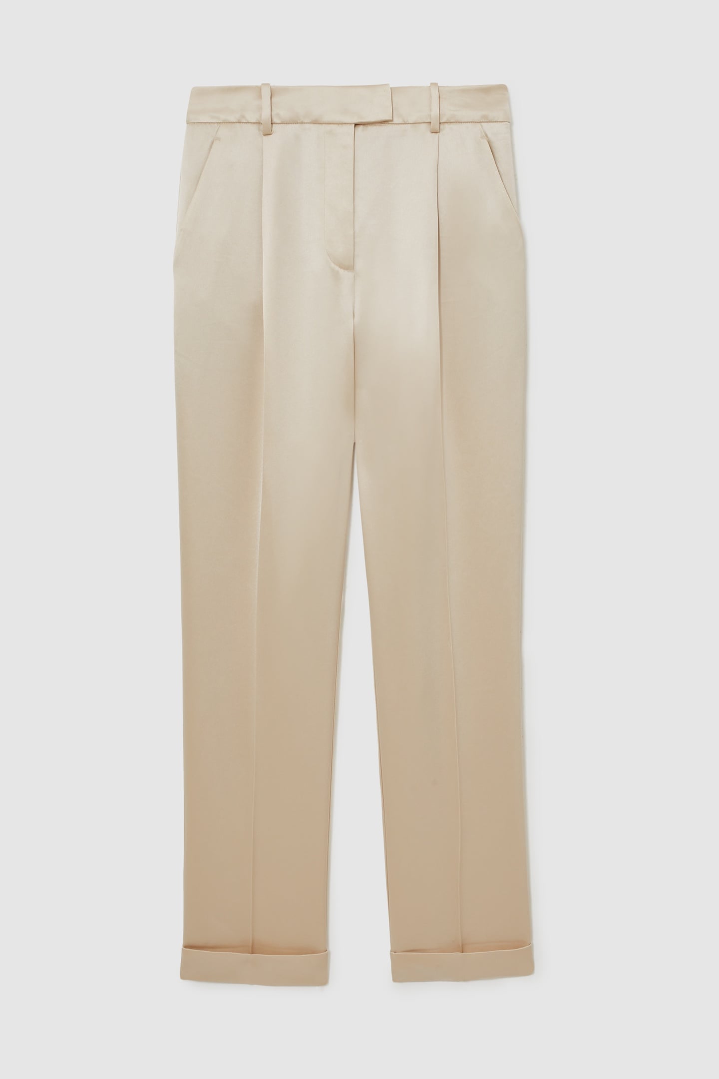SATIN TAPER TROUSER NEUTRAL 4