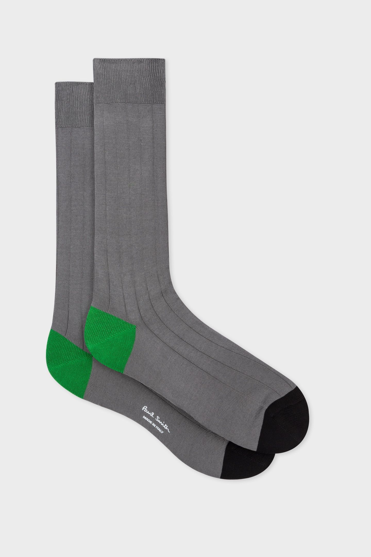 MEN SOCK PLAIN CONTRAST SLATE 3
